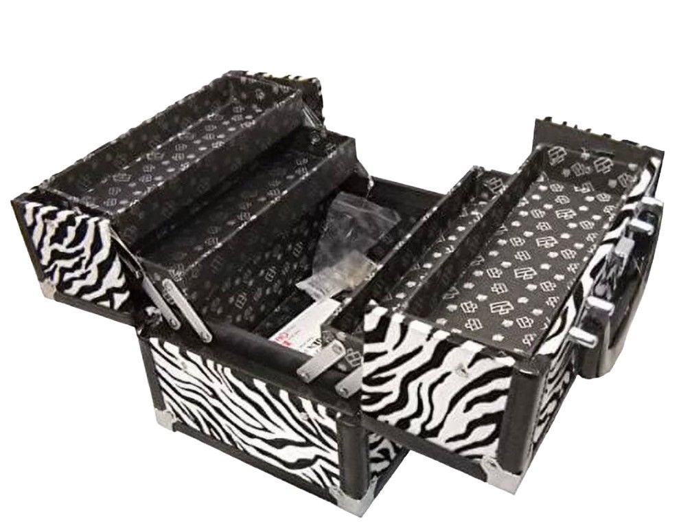 Vintage Caboodles 2013 Zebra Rockstar Train Case Size ONE SIZE - 5 Thumbnail