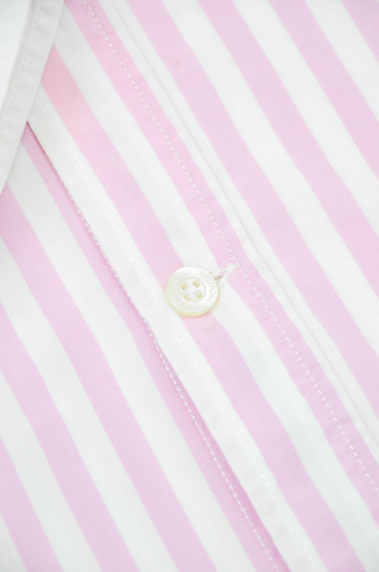 Designer Marina Yachting Striped Pink White Cotton Casual Shirt M Size US M / EU 48-50 / 2 - 5 Thumbnail