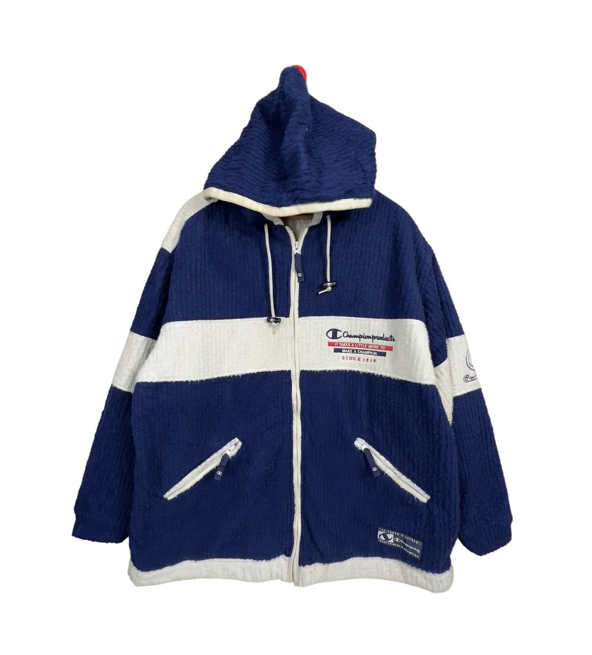 Champion Vintage Champion Fleece Jacket Size US L / EU 52-54 / 3 - 1 Thumbnail