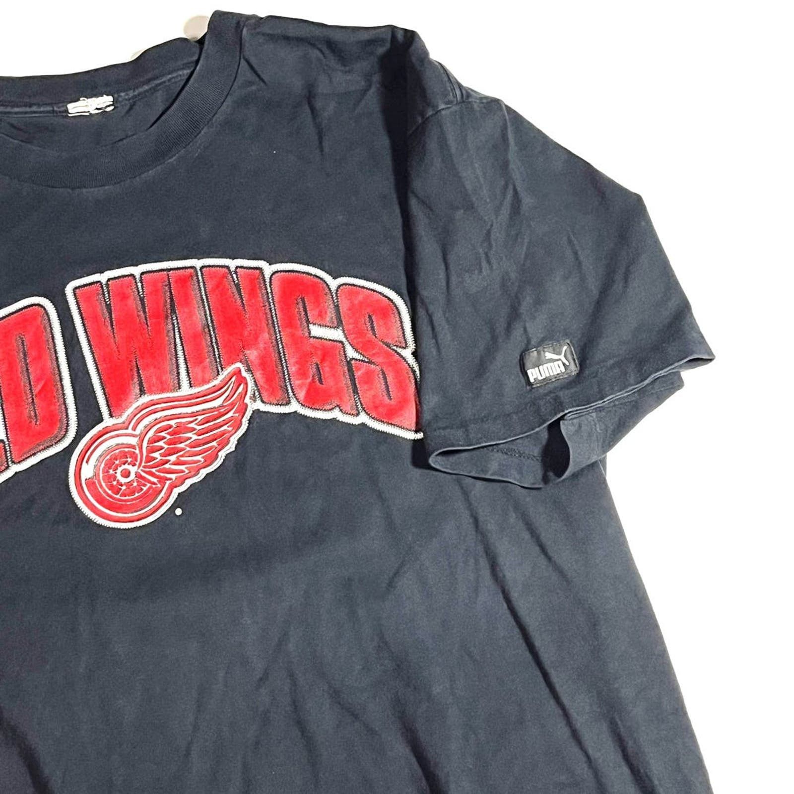 Puma × Vintage Vintage 2000’s Puma NHL Detroit Red Wings Graphic Tshirt XL Size US XL / EU 56 / 4 - 6 Thumbnail