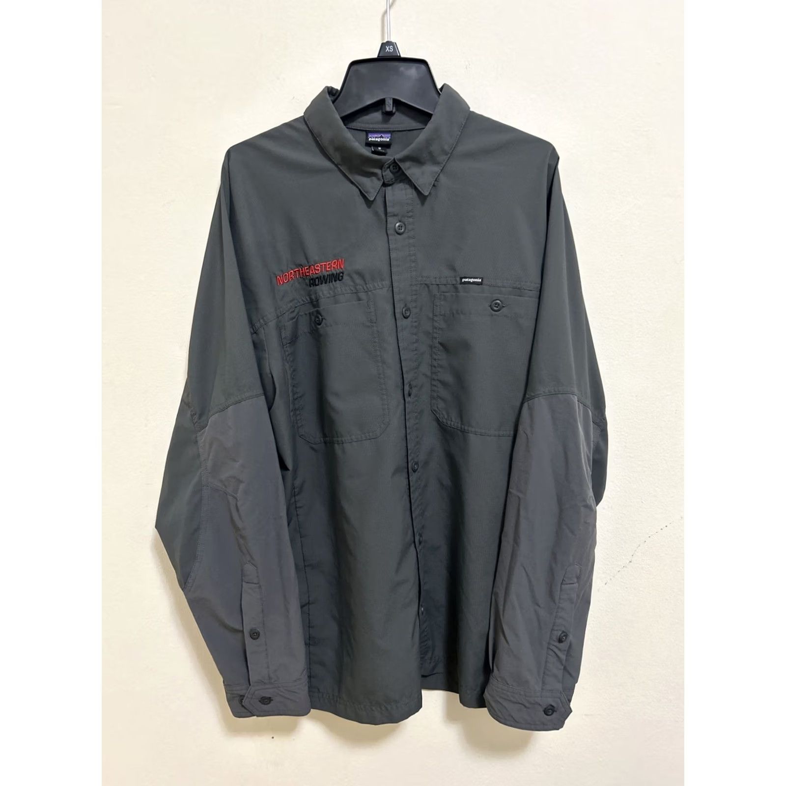 Patagonia Patagonia Shirt Mens Medium Long Sleeve Lightweight Field Gray Button-Down UV Protection Pockets Outdoor 90s? Size US M / EU 48-50 / 2 - 2 Thumbnail