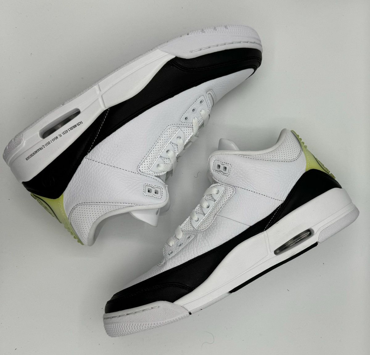 image of Fragment Design X Air Jordan 3 Retro Sp Shoes in White, Men's (Size 13)