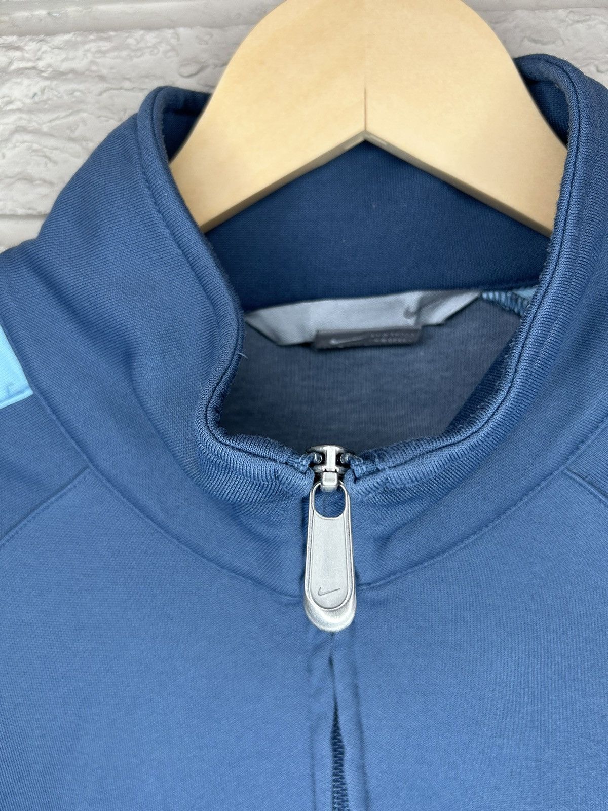 Nike × Vintage Vintage Nike Zip Up Two Tone Track Jacket Size US XL / EU 56 / 4 - 3 Thumbnail