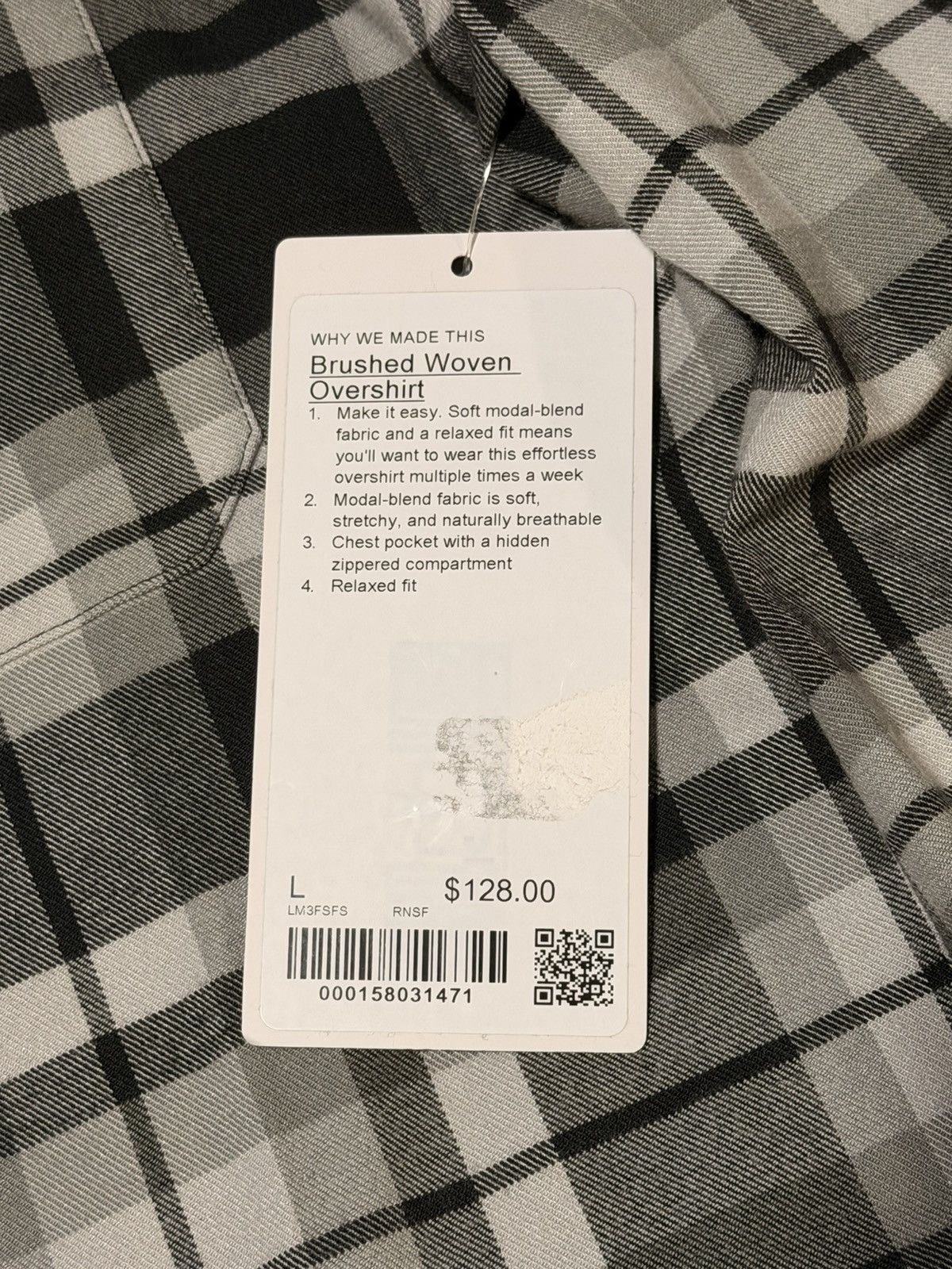 Lululemon Lululemon Brushed Woven Overshirt Plaid Green Size L NWT Size US L / EU 52-54 / 3 - 4 Thumbnail