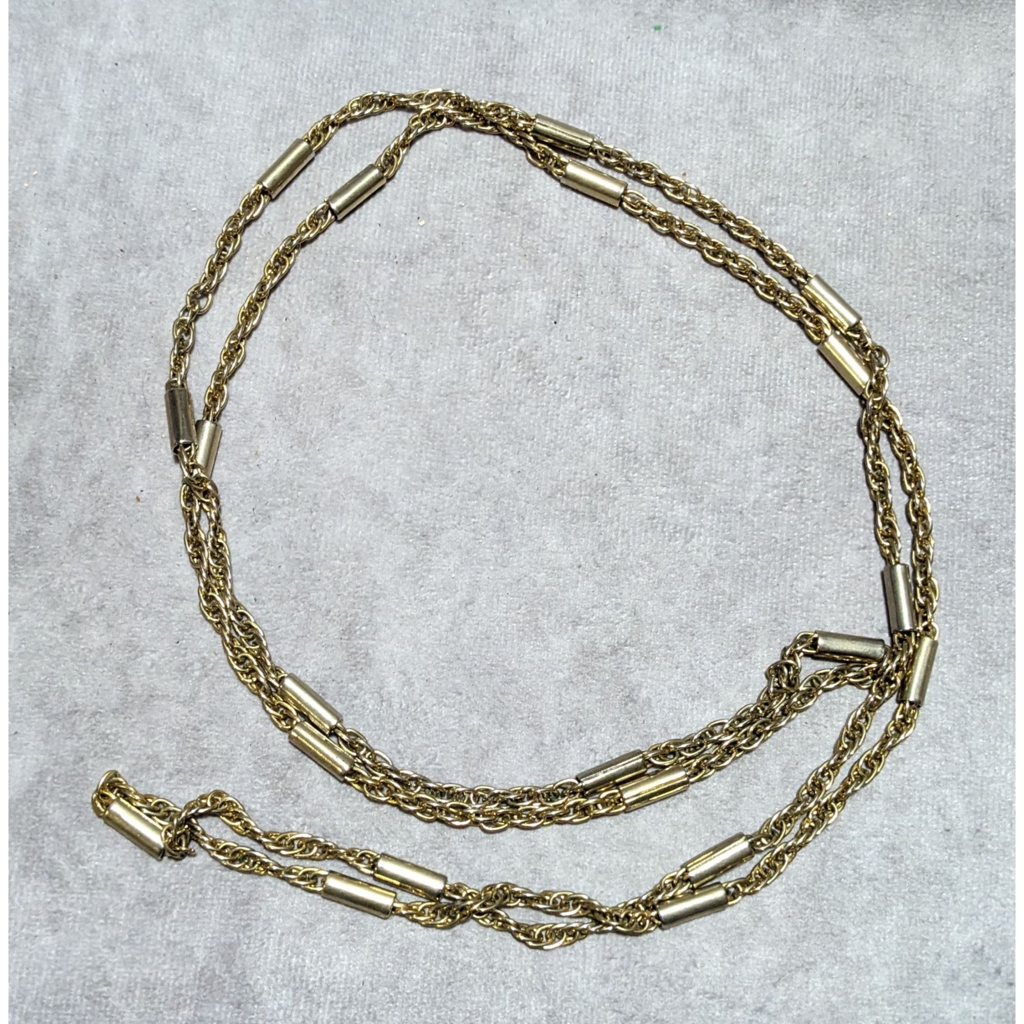 Other Gold Abstract Pillar Link Chain Necklace Size ONE SIZE - 7 Thumbnail