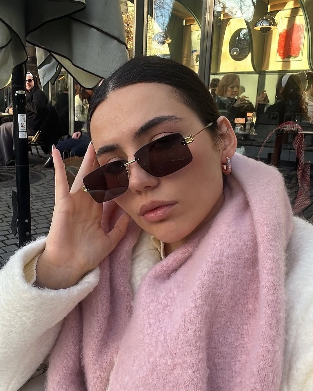 Bottega Veneta Bottega Veneta BV1126S 002 Sunglasses Gold Rectangle Frame Size ONE SIZE - 10 Thumbnail