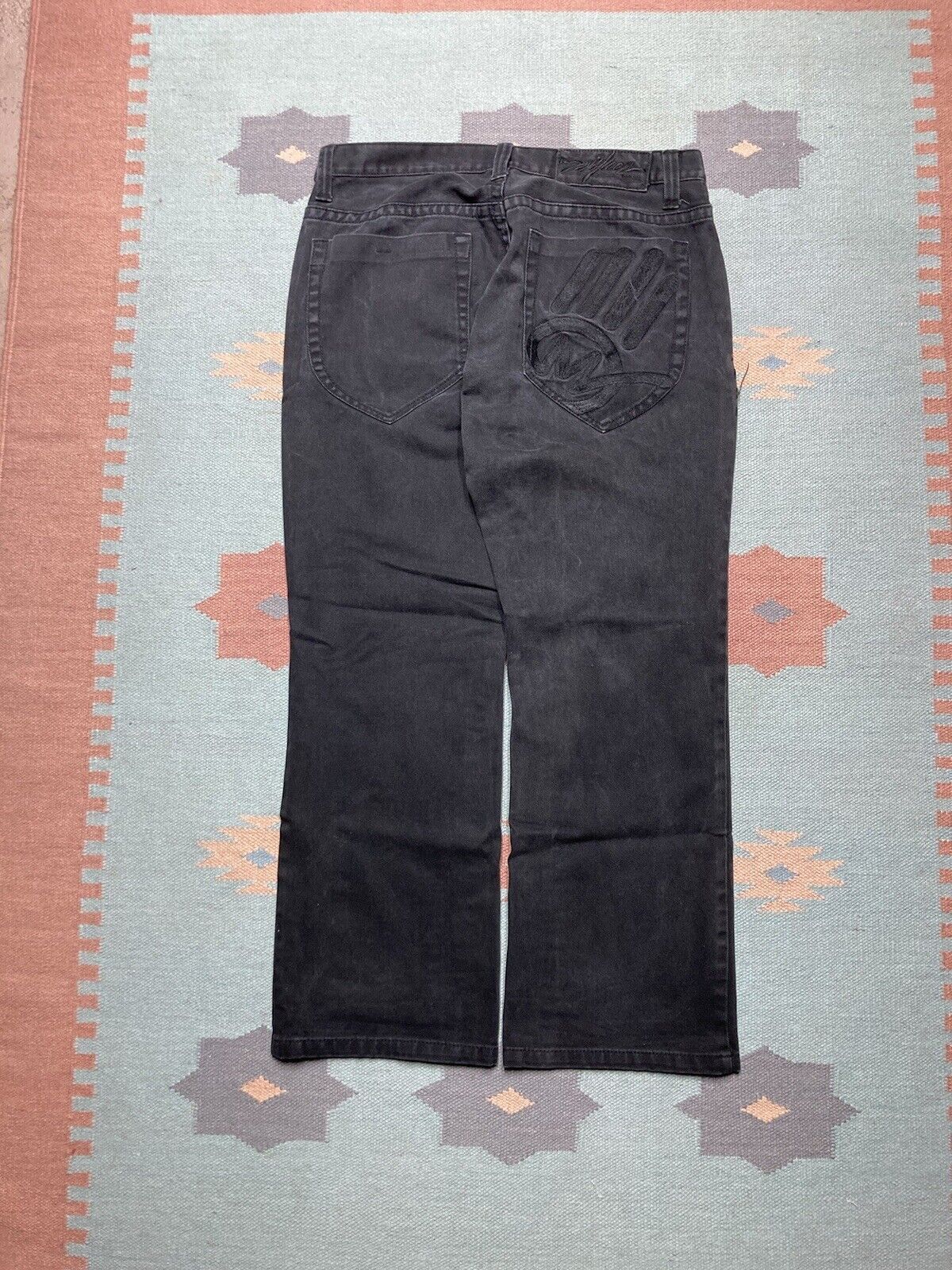 Vintage y2k baggy jeans miskeen embroidered goth grunge wide 38x31 Size US 38 / EU 54 - 1 Preview