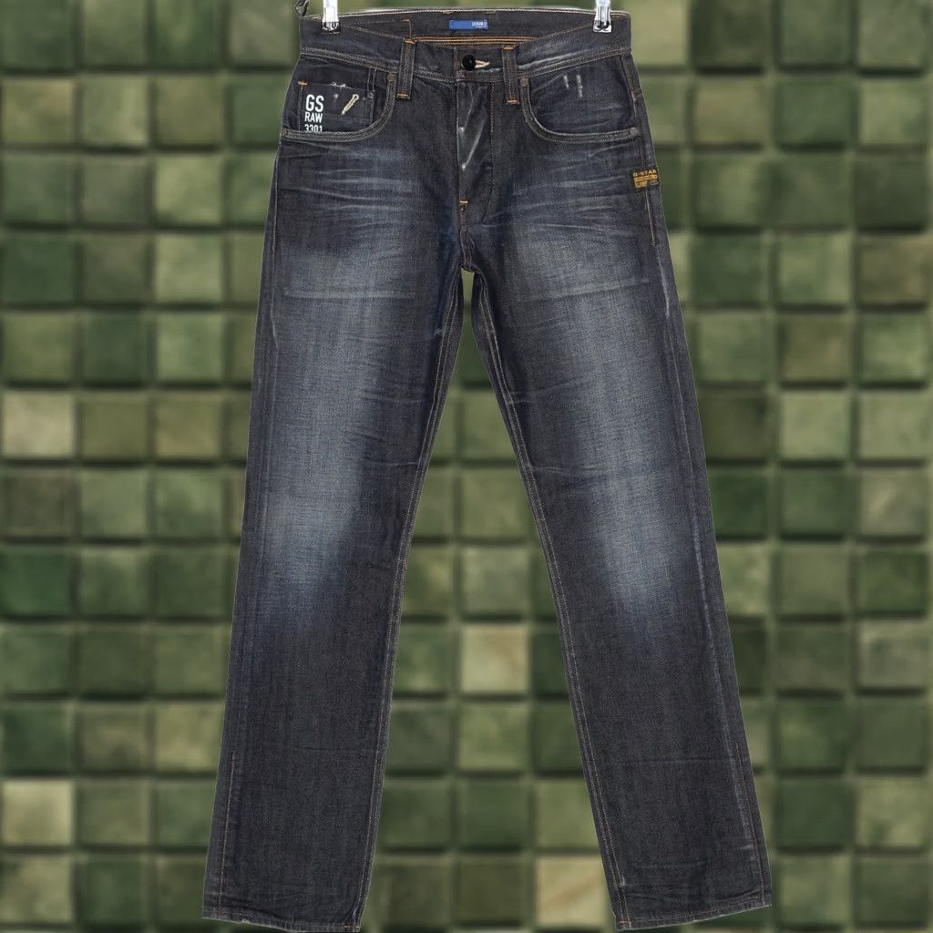 G-Star G-Star Attacc Straight Jeans Men 30x34 Denim Blue 5-Pocket Regular Rise Mid Waist Size US 30 / EU 46 - 1 Thumbnail