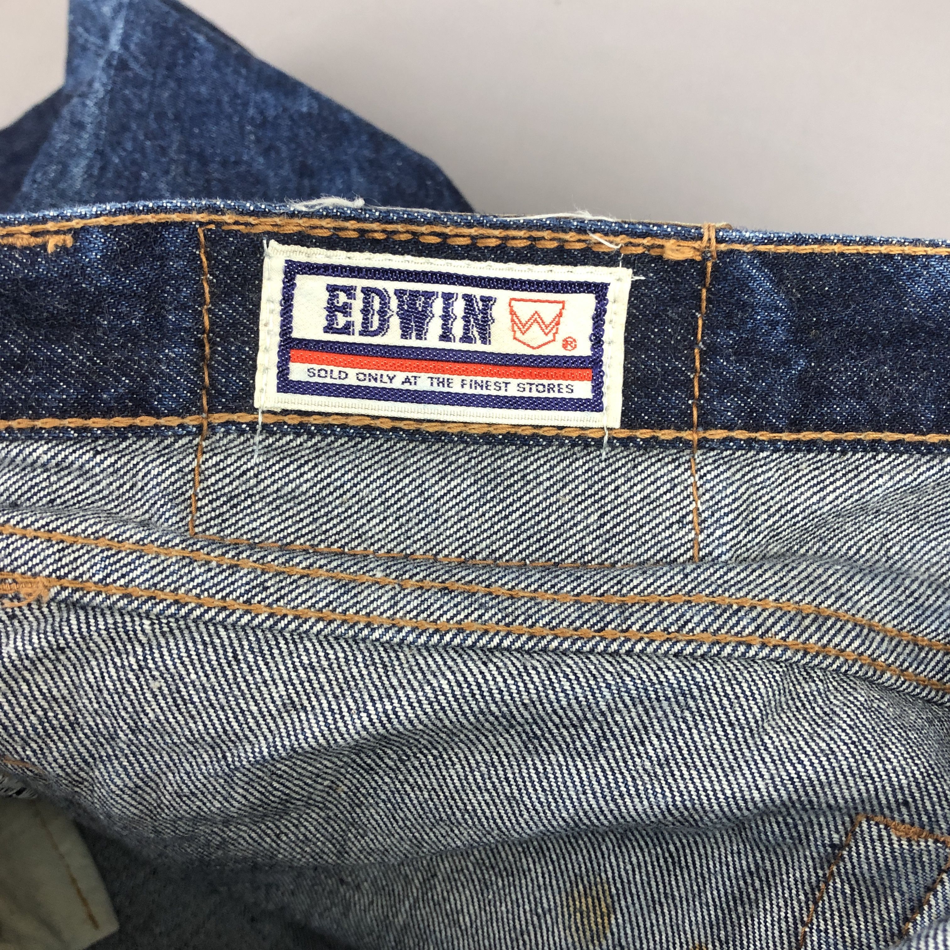 Japanese Brand Vintage 70s Edwin Flare Jeans Bootcut Wide Leg Denim GF30286 Size 24" / US 00 / IT 34 - 9 Thumbnail