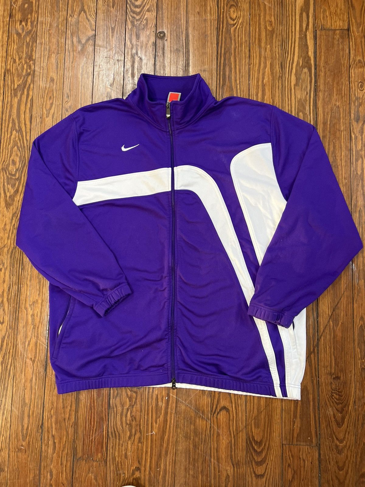 Nike × Vintage Vintage Nike Warmup Track Jacket Size US XL / EU 56 / 4 - 1 Thumbnail