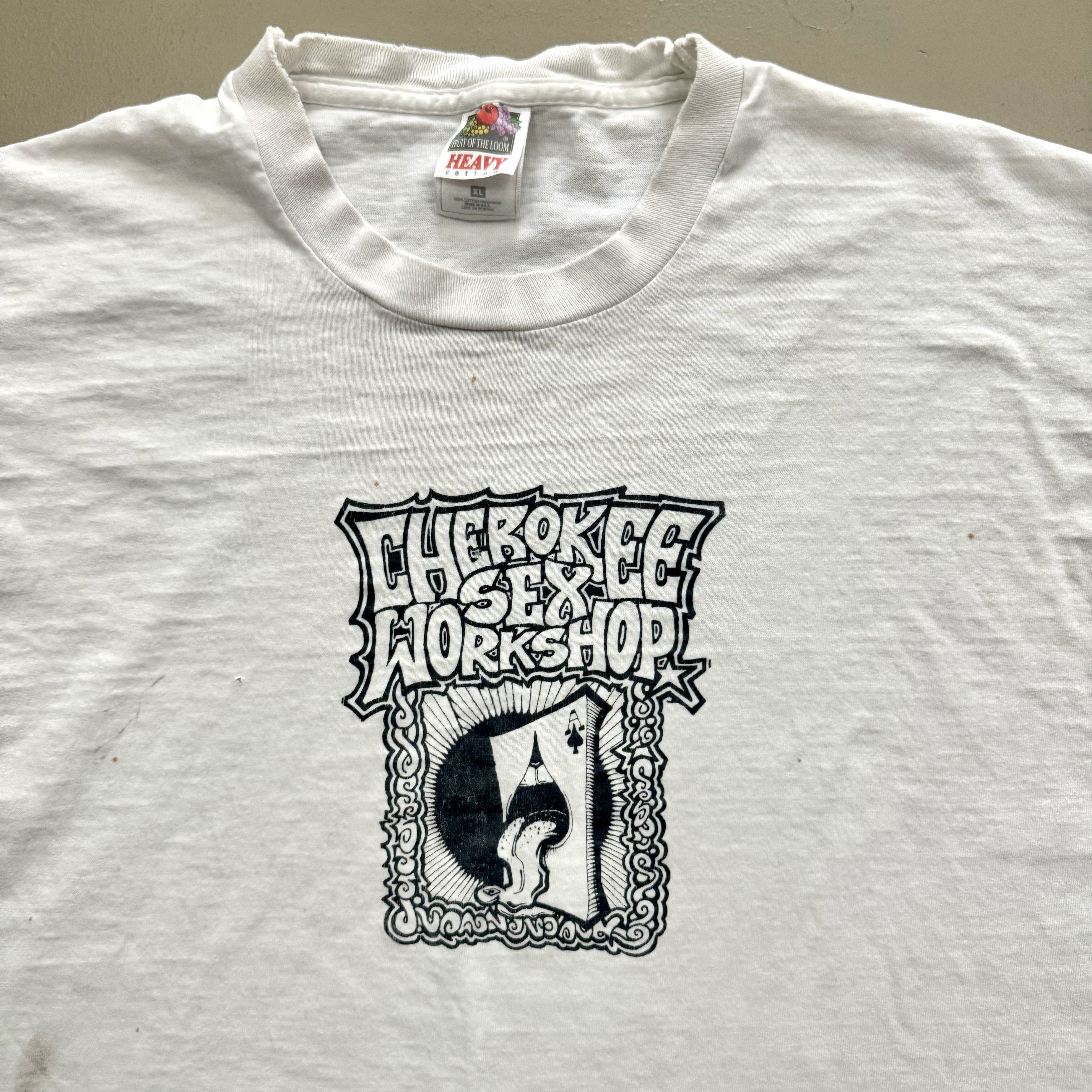 Band Tees × Vintage VTG RARE 90s Cherokee Sex Workshop NYC Band Nu Disco T Shirt Size US XL / EU 56 / 4 - 2 Thumbnail