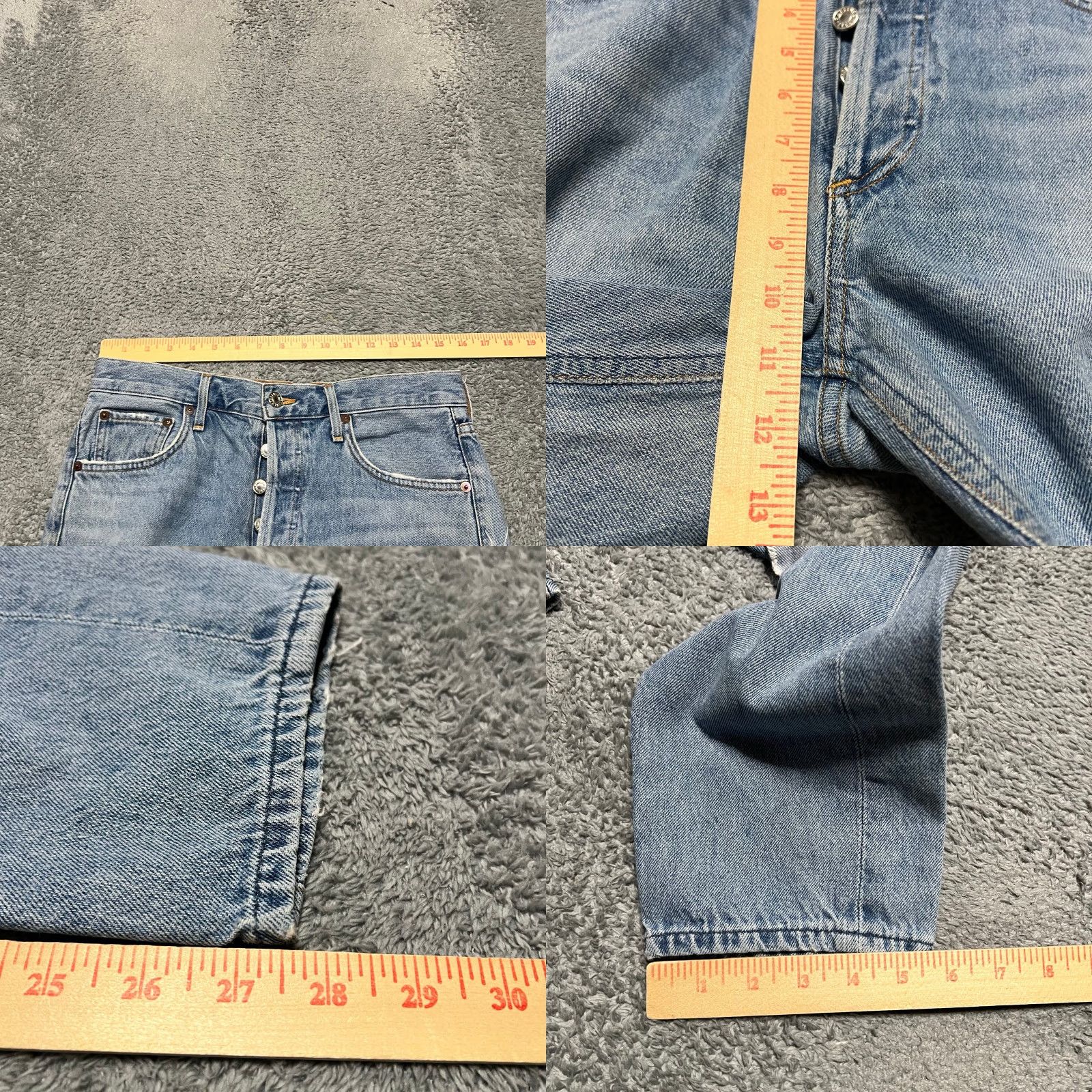 Agolde VINTAGE AGOLDE Jeans Womens 28 High Rise Straight Denim 90s Pinch Waist Blue Womens Size 28" / US 6 / IT 42 - 8 Thumbnail