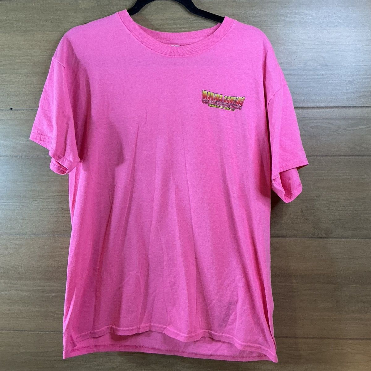 Gildan Marina Cantina Graphic Tee Pink Margarita Shirt PCB Men’s L Size US L / EU 52-54 / 3 - 2 Thumbnail