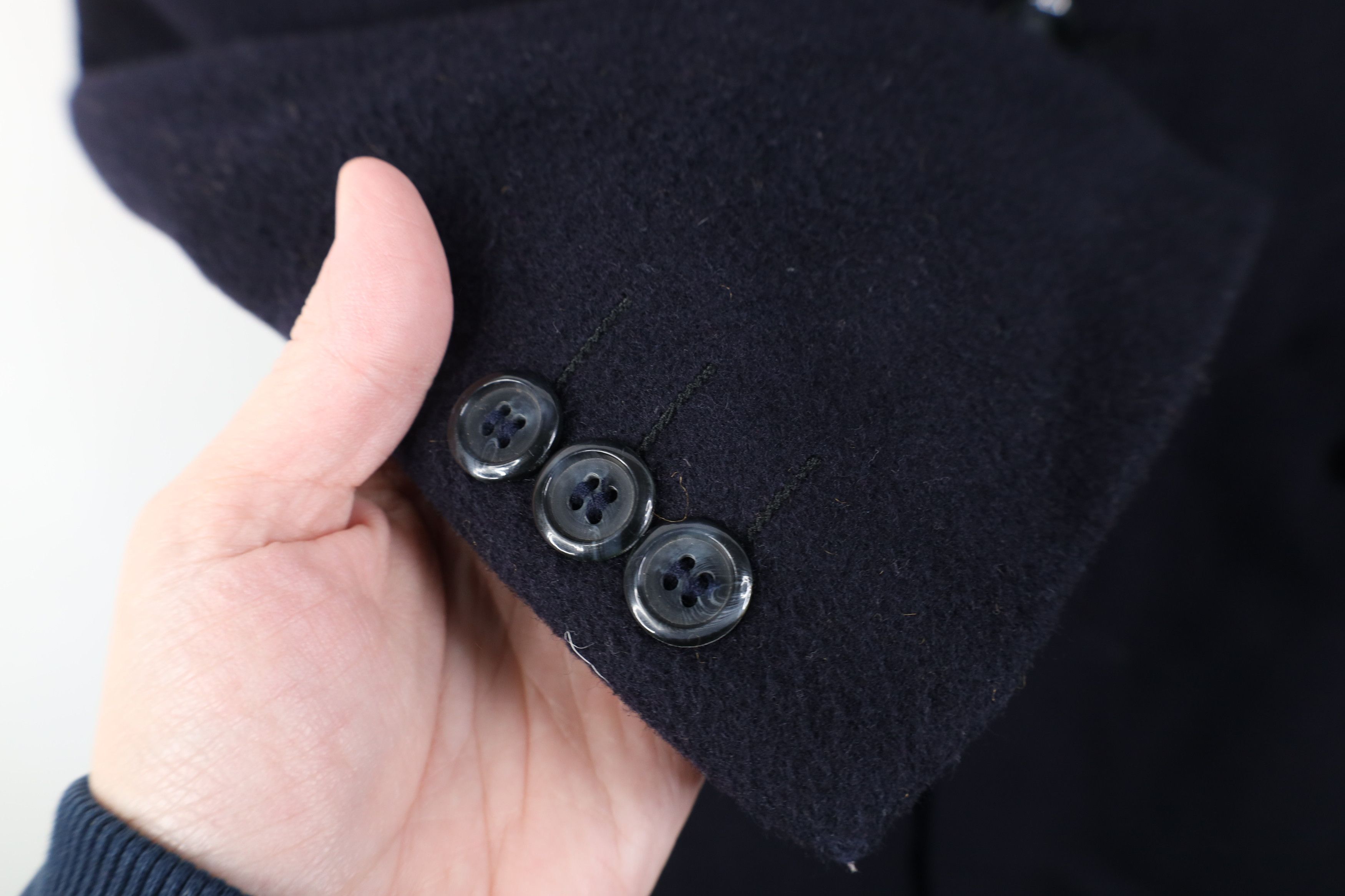 Vintage Vintage 90s Streetwear Double Breasted Overcoat Jacket Blue Size US XXL / EU 58 / 5 - 7 Thumbnail