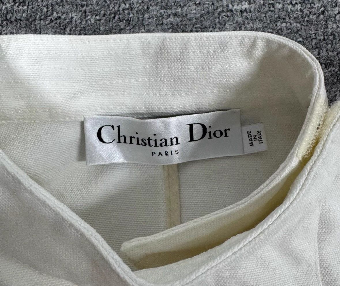 Dior Dior White little bee embroidered diamond coat Size XS / US 0-2 / IT 36-38 - 6 Thumbnail