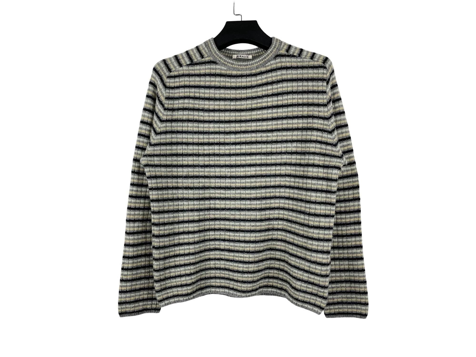 Auralee AURALEE AW25 Striped Knit Sweater Size 5 Size US XXL / EU 58 / 5 - 1 Thumbnail