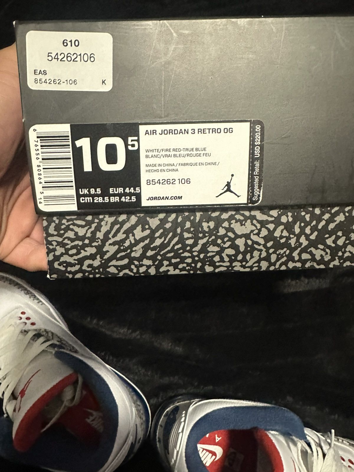 Jordan Brand JORDAN 3 TRUE BLUE 2016 🥶🐟 Size US 10.5 / EU 43-44 - 8 Thumbnail