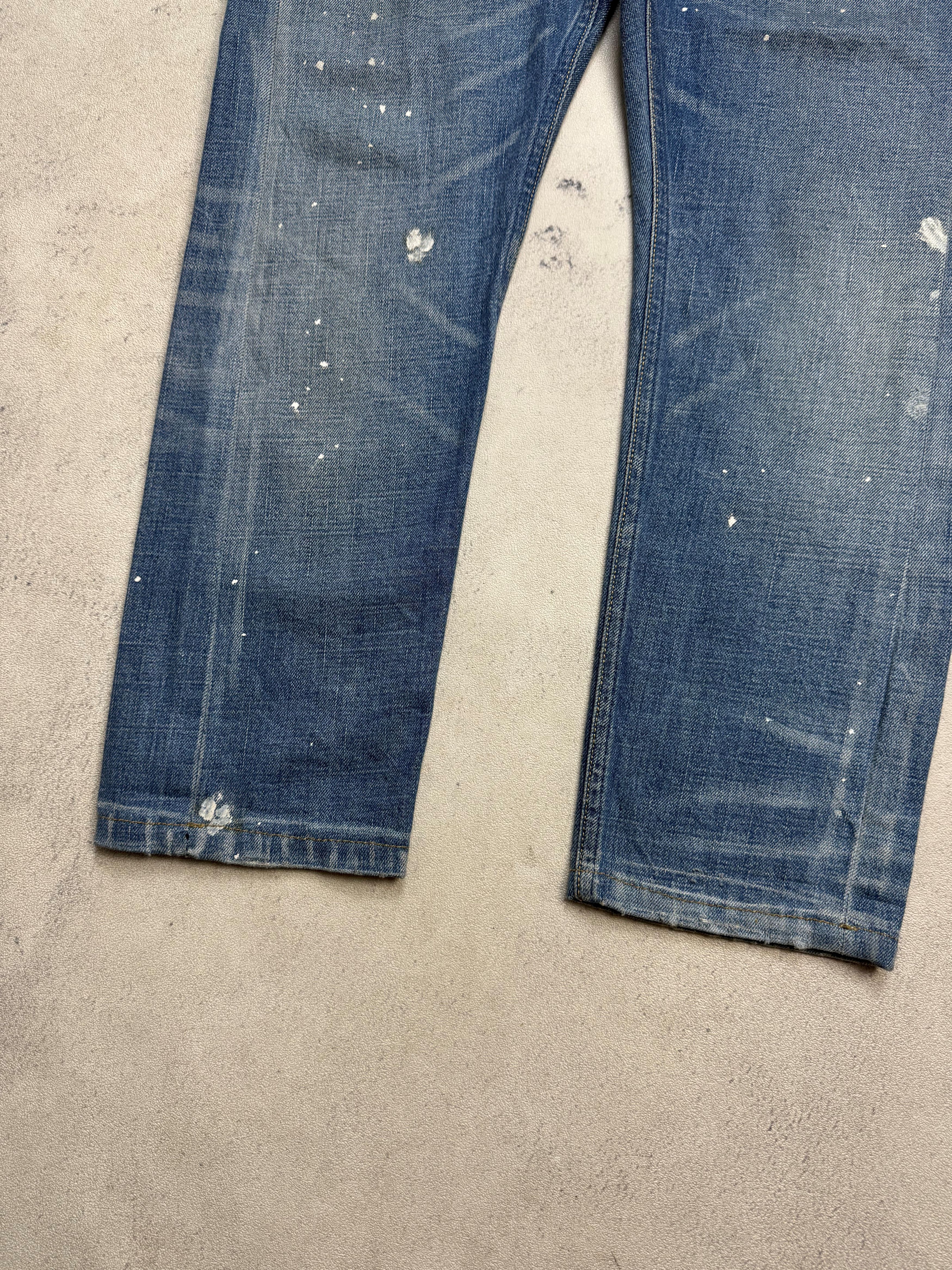 Vivienne Westwood Vivienne Westwood Orb Logo Denim Paint Splatter Size US 34 / EU 50 - 6 Thumbnail