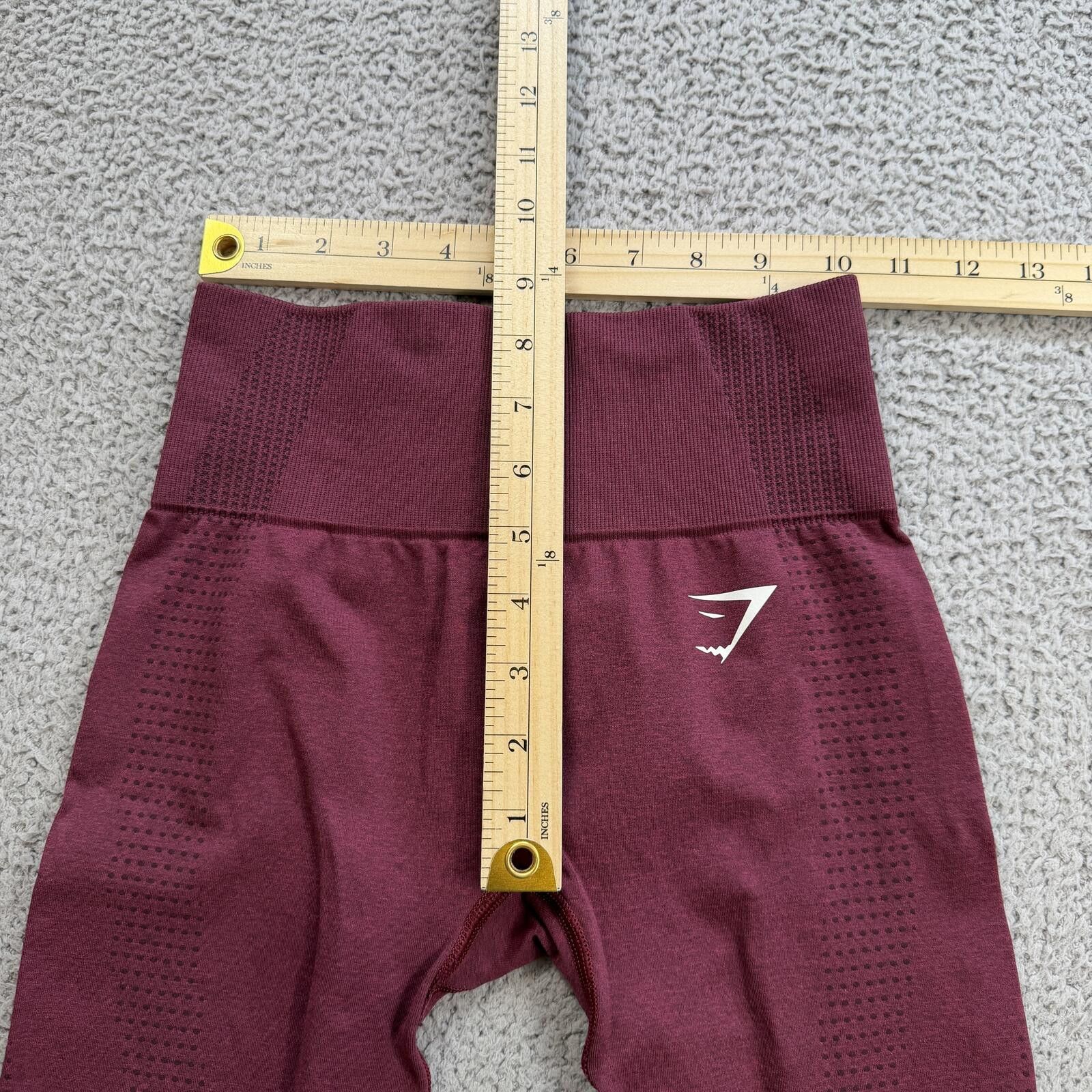 Gymshark Gymshark Seamless High Rise Cropped Leggings Burgundy XS Size 26" / US 2 / IT 38 - 3 Thumbnail
