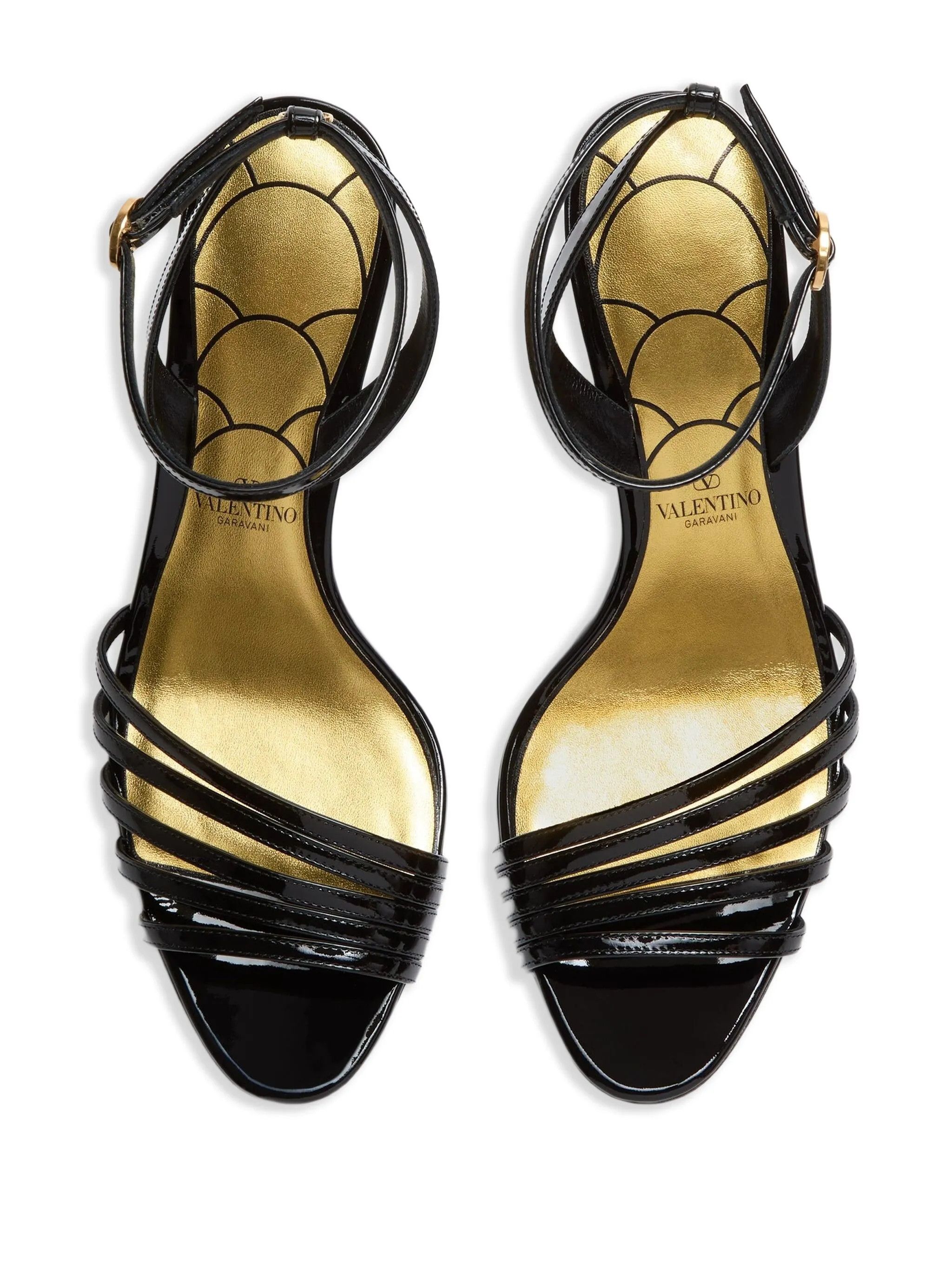 Valentino os11x0126 85mm Ladycrush Leather Sandals in Black Size US 9.5 / IT 39.5 - 4 Thumbnail