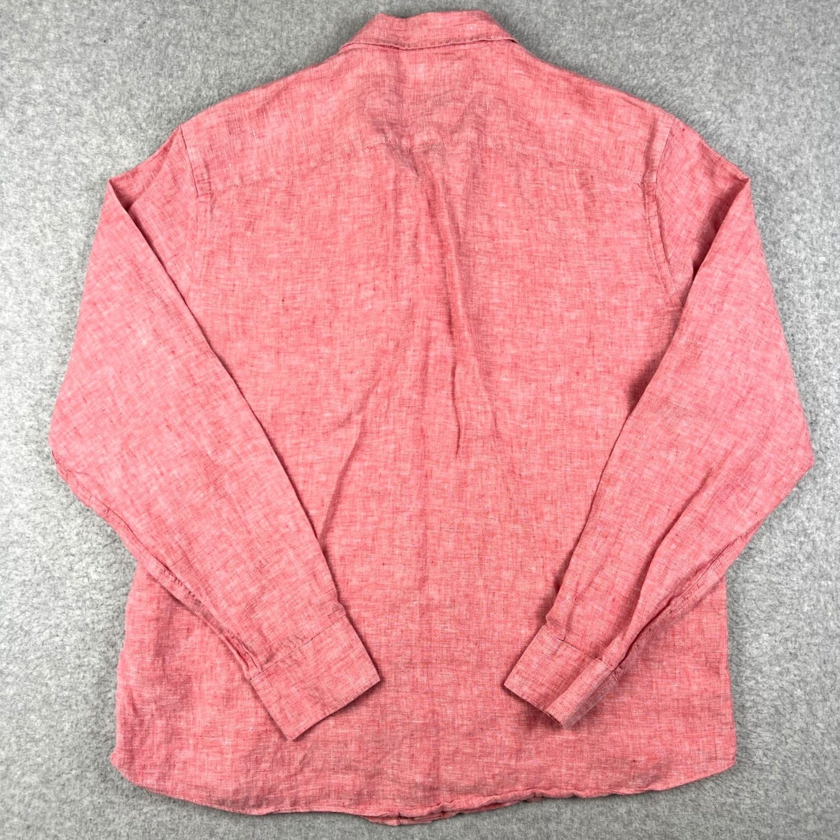 UNTUCKit UNTUCKit Eberle 100% Linen Long Sleeve Button Shirt 2XL Slim Men Red Lightweight -Vintage Size US XXL / EU 58 / 5 - 2 Thumbnail