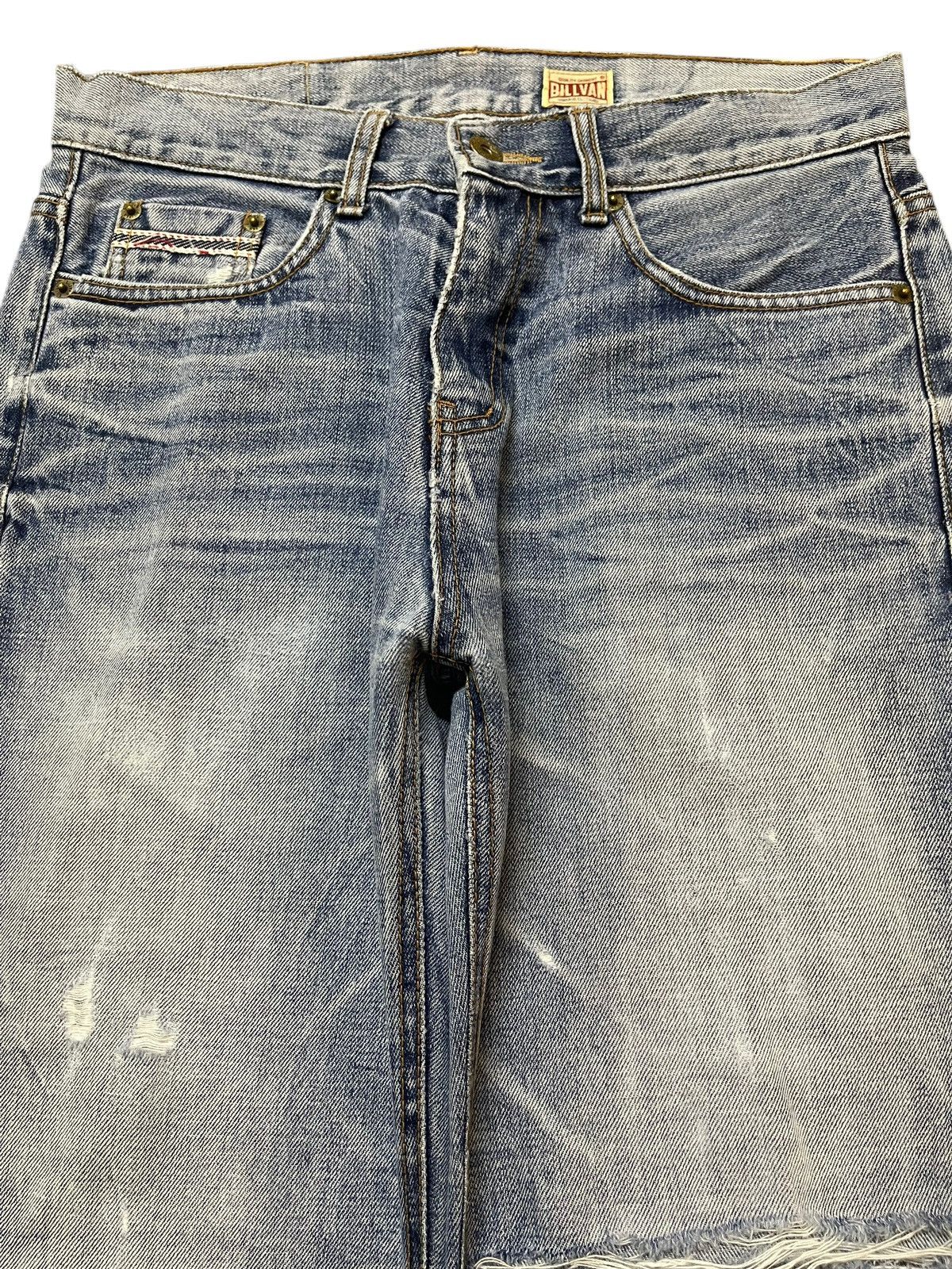Sugar Cane Vintage Japanese Brand Blue Faded Wash Distress Loose Jeans Size US 30 / EU 46 - 3 Thumbnail