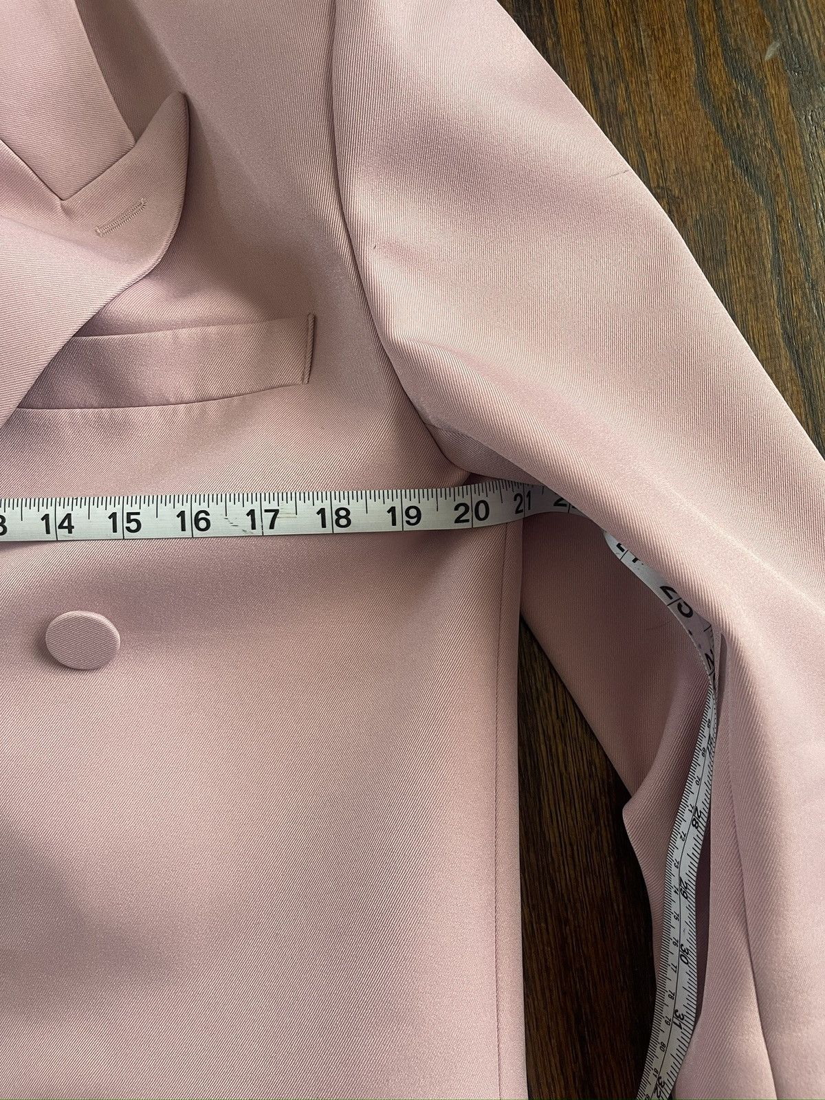 Other The Frankie Shop Men’s Pink Double Breasted Blazer Size 42R - 13 Thumbnail