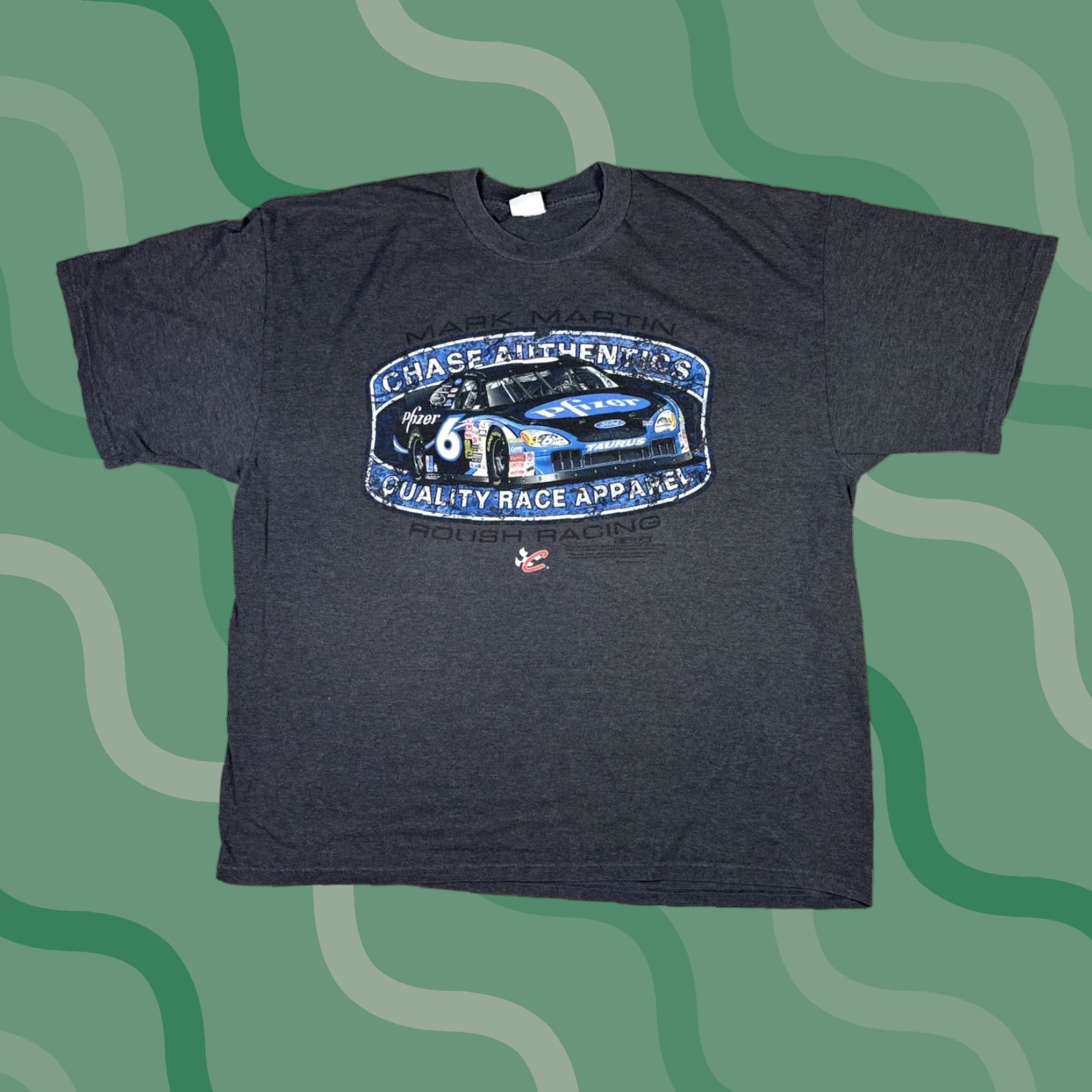 Chase Authentics VINTAGE Chase Authentics Nascar Racing T-Shirt 2XL Gray Logo 90s Mens Authentic Vintage 2XL Shirt Size US XXL / EU 58 / 5 - 1 Thumbnail
