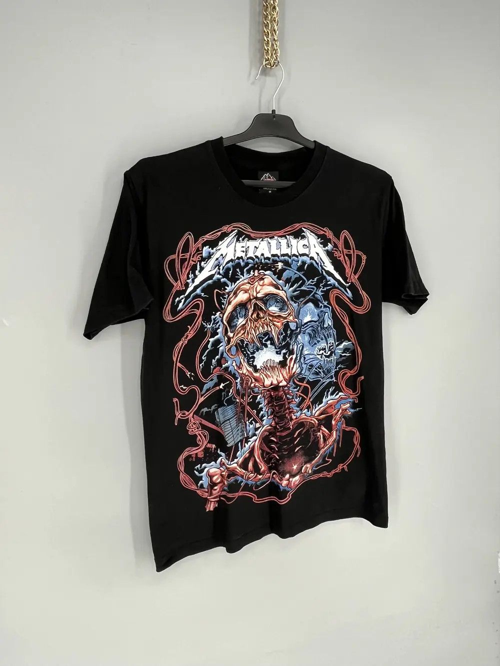 Band Tees Vintage 90s Metallica Birmingham England Concert TShirt Size US M / EU 48-50 / 2 - 2 Thumbnail