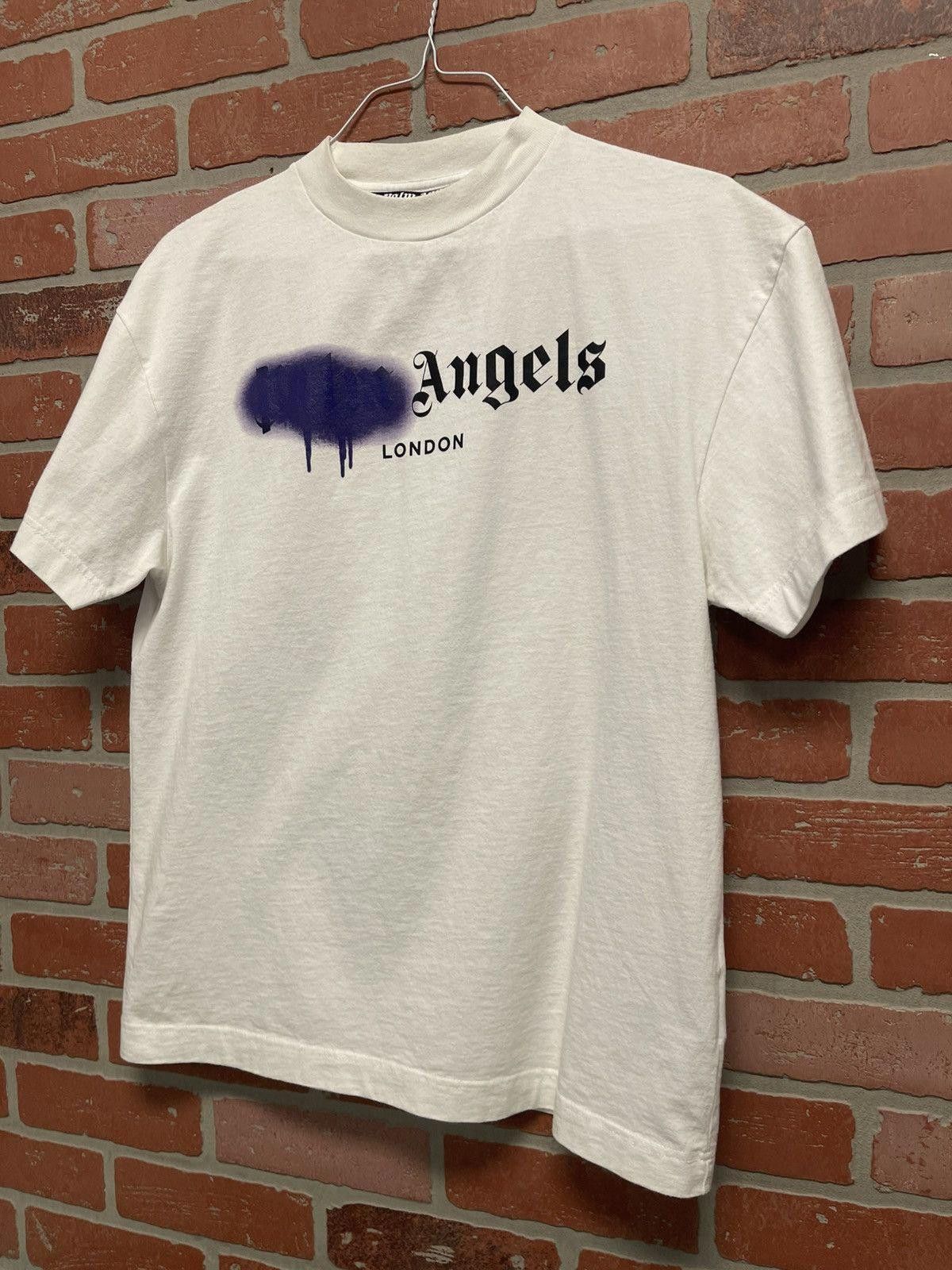 Palm Angels Size M - Palm Angels Purple Spray Paint Tee Size US M / EU 48-50 / 2 - 3 Thumbnail