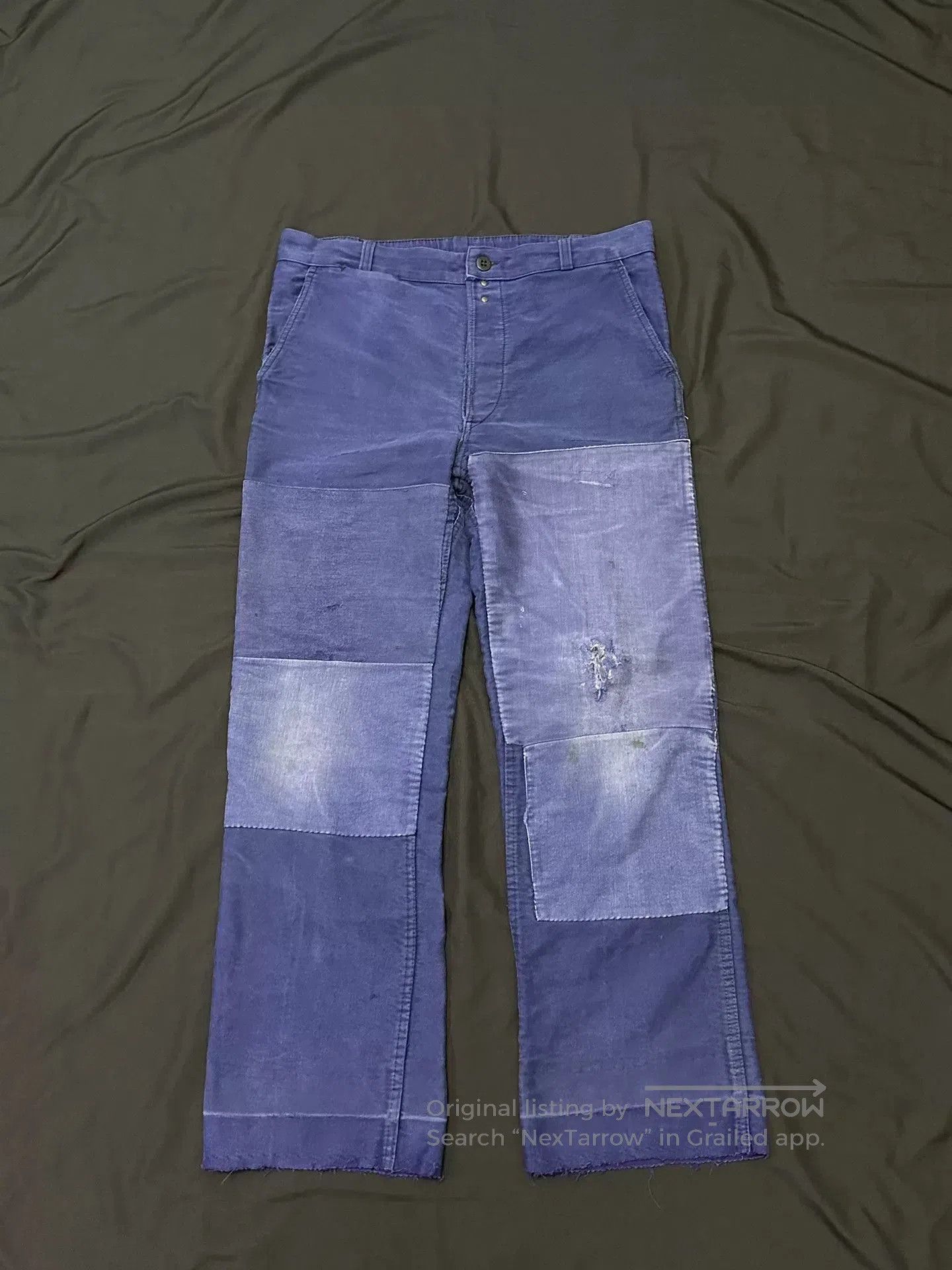 Vintage Vintage 50s French Workwear Mole Skin Pants. Size US 31 - 1 Thumbnail