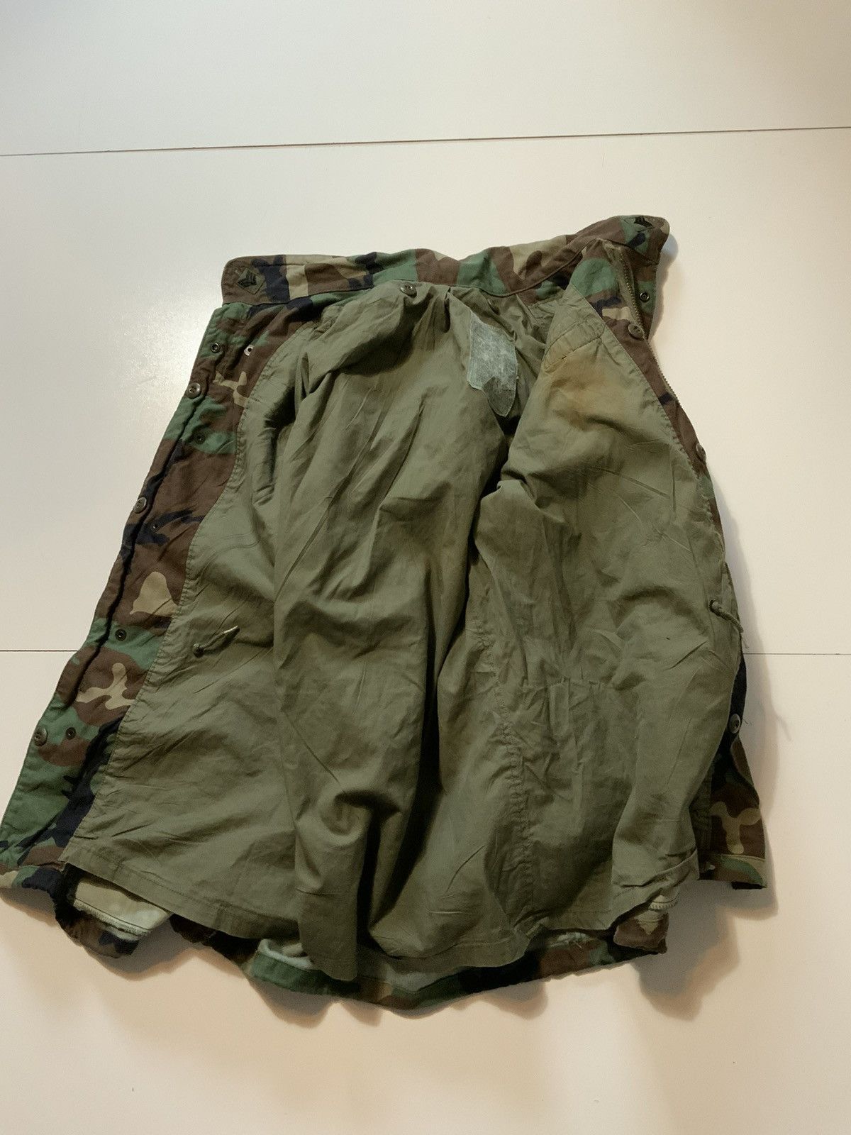 Vintage Vintage US Army Woodland Camo 1st Infantry Field Jacket Size US S / EU 44-46 / 1 - 3 Thumbnail