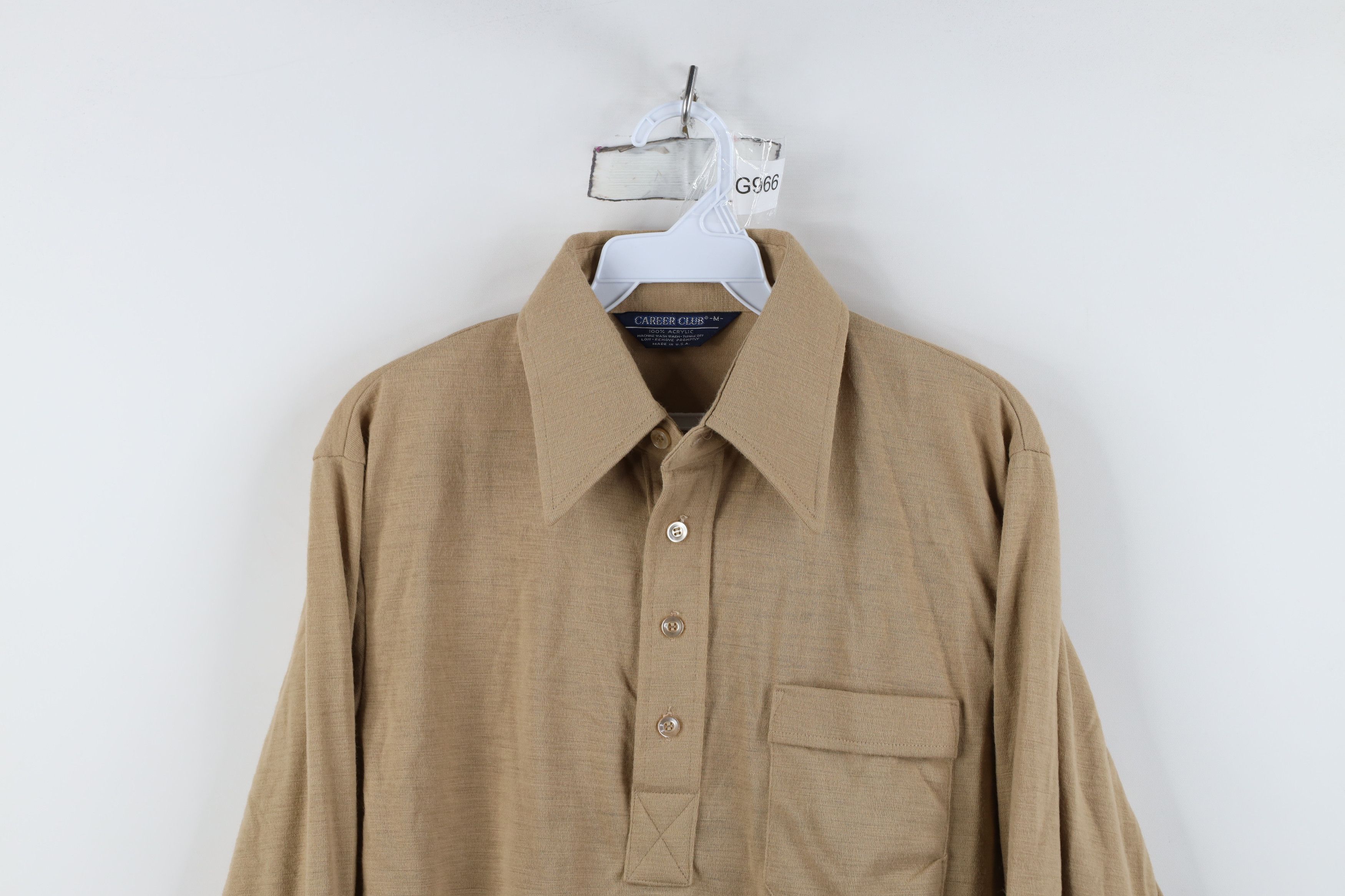Vintage Vintage 70s Streetwear Collared Long Sleeve Polo Shirt USA Size US M / EU 48-50 / 2 - 2 Thumbnail