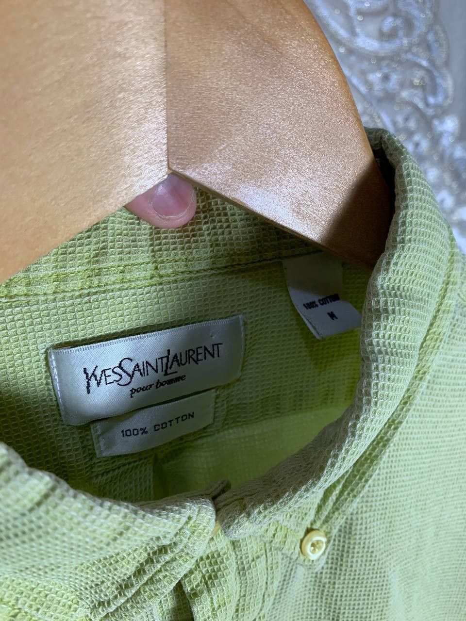 Saint Laurent Paris Vintage YVES Saint Laurent Retro Designer Shirt Y2K 90s Size US M / EU 48-50 / 2 - 7 Thumbnail