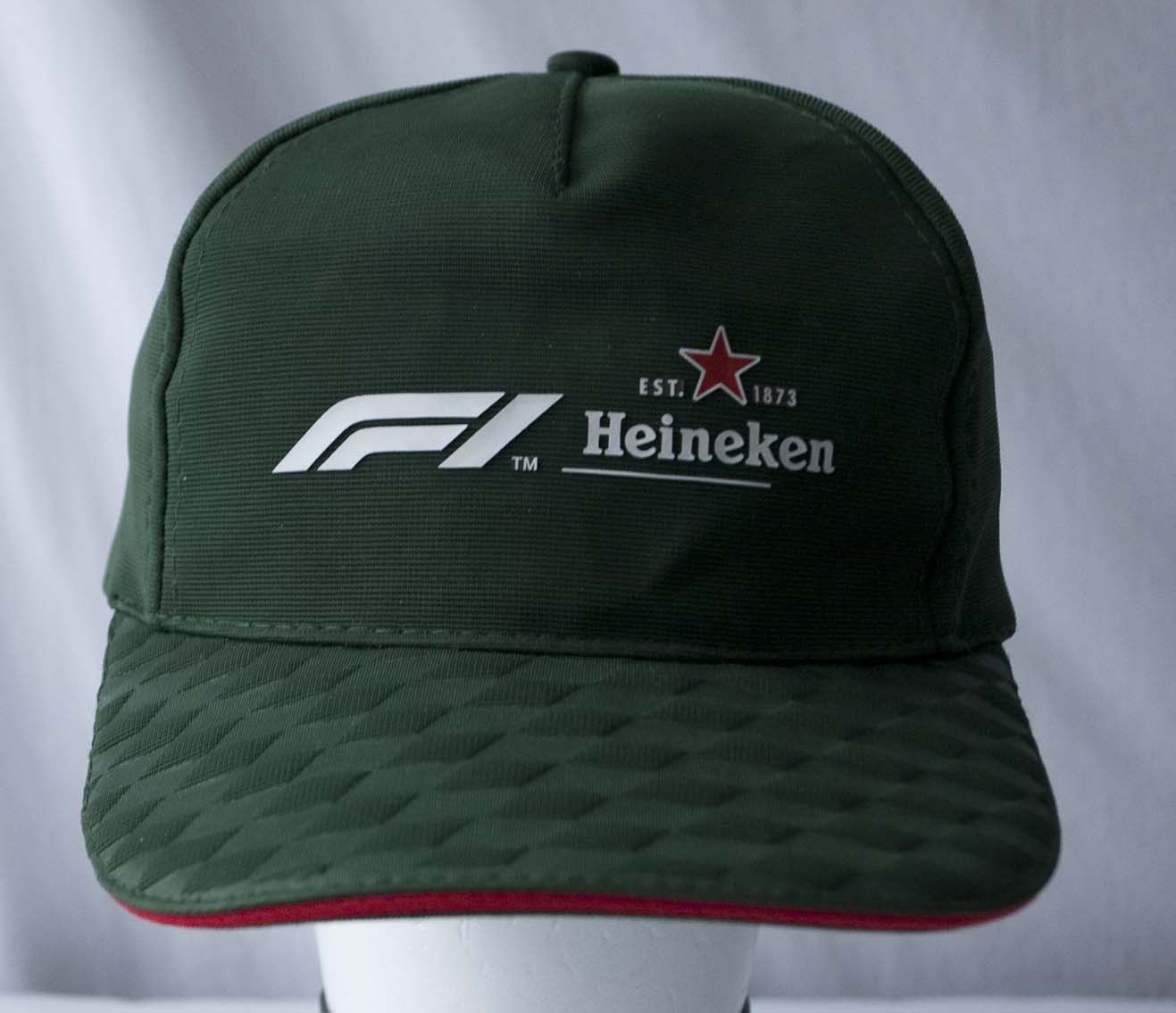 Formula 1 Heineken Beer Formula 1 Cap Hat Logo Spell Out Strap Size ONE SIZE - 1 Thumbnail