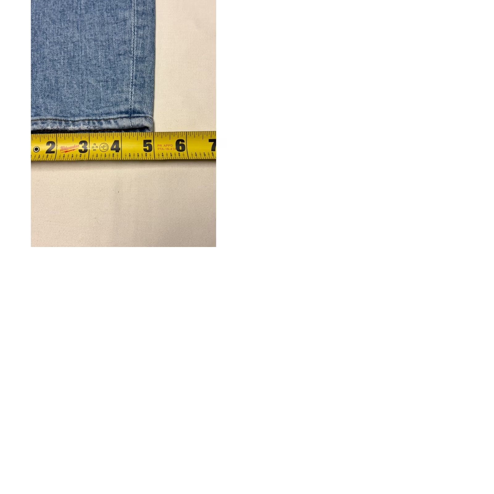 7 For All Mankind VINTAGE 7 For All Mankind High Waist Ankle Skinny Jeans Women's 25 Distressed Blue 27in Inseam Womens Jeans Size 42" / US 20 - 10 Thumbnail