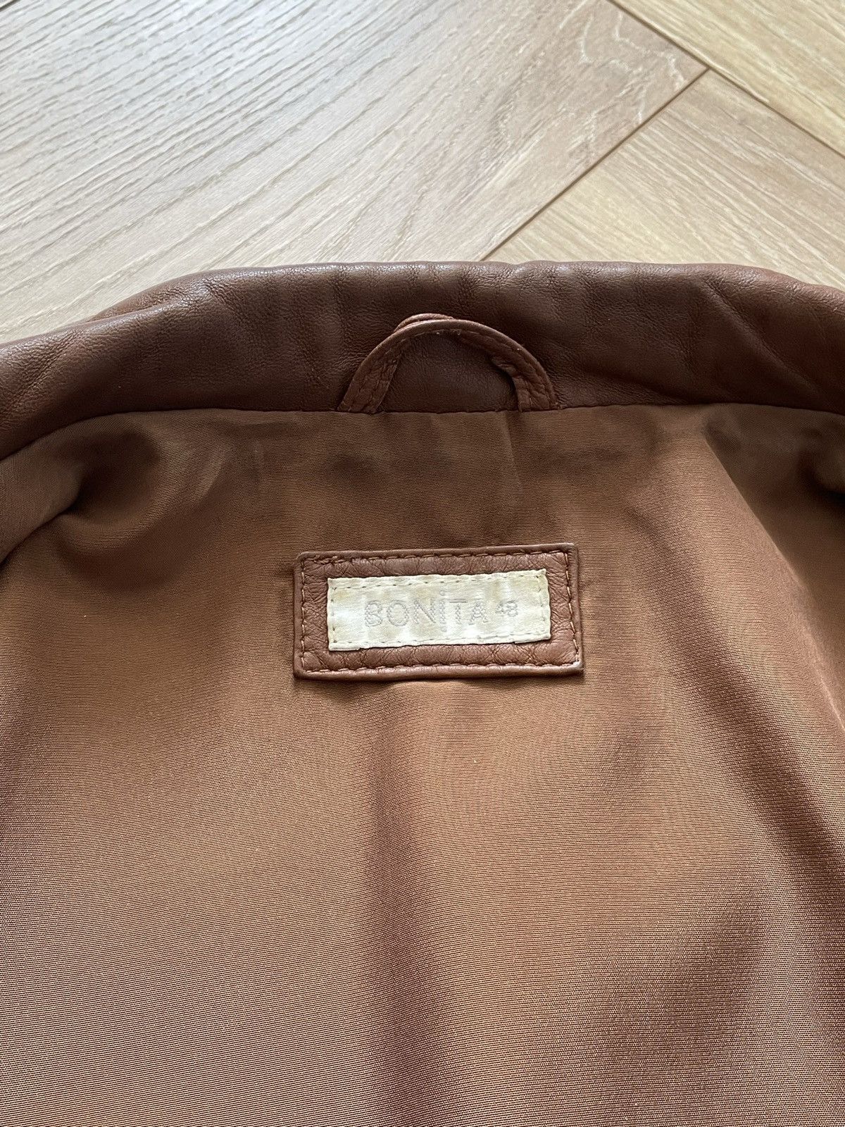 Vintage Brown Retro 90s Genuine Real Leater Bomber Punk Rock Metal Size US M / EU 48-50 / 2 - 13 Thumbnail