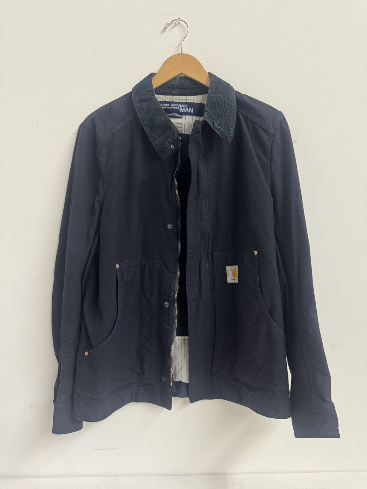 Carhartt × Junya Watanabe Junya Watanabe x Carhartt Jacket – Navy / Corduroy Collar Size US S / EU 44-46 / 1 - 1 Thumbnail