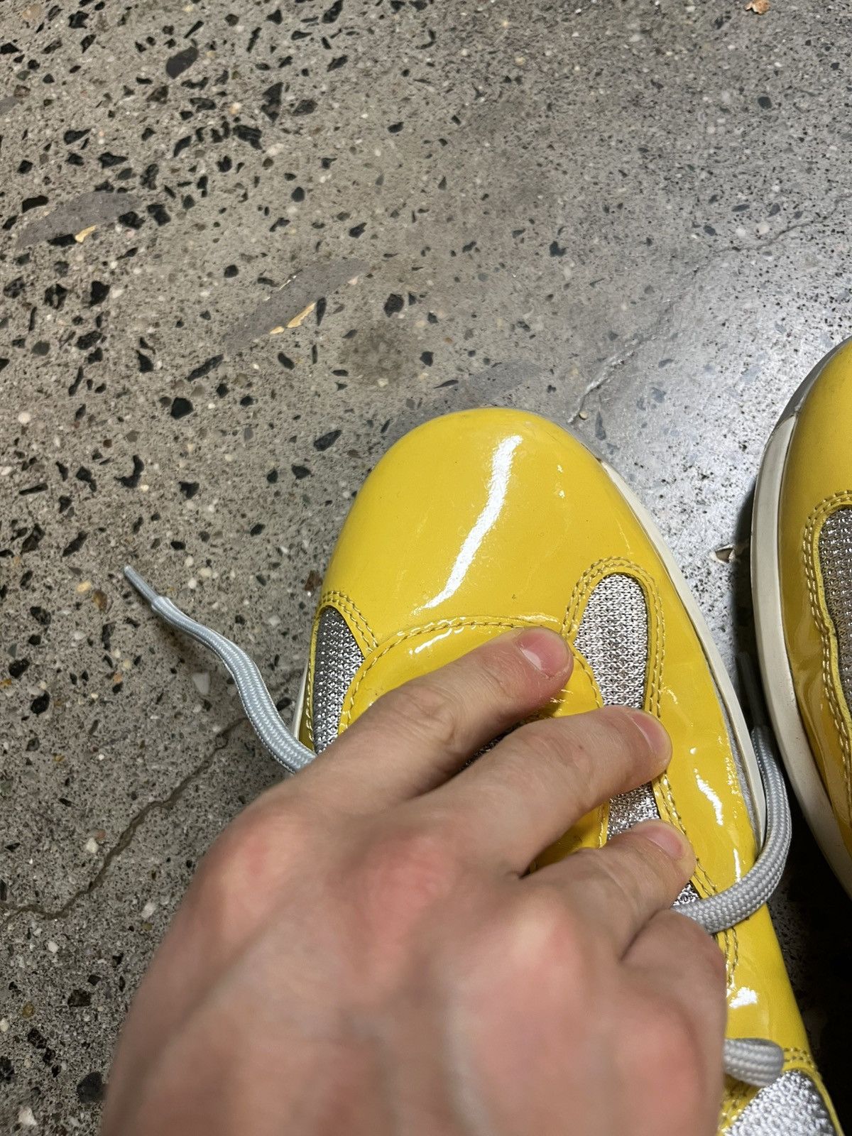 Prada Prada Americas Cup Yellow Patent Leather Size US 6 / EU 39 - 6 Thumbnail
