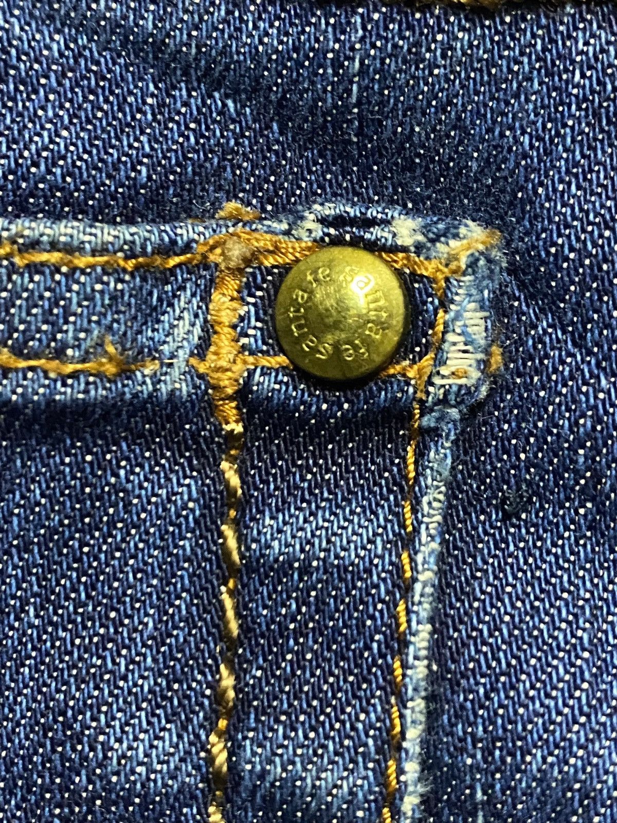 Japanese Brand Vintage Japan Brand Santa fe The Devil Repair Jeans Size US 32 / EU 48 - 12 Thumbnail