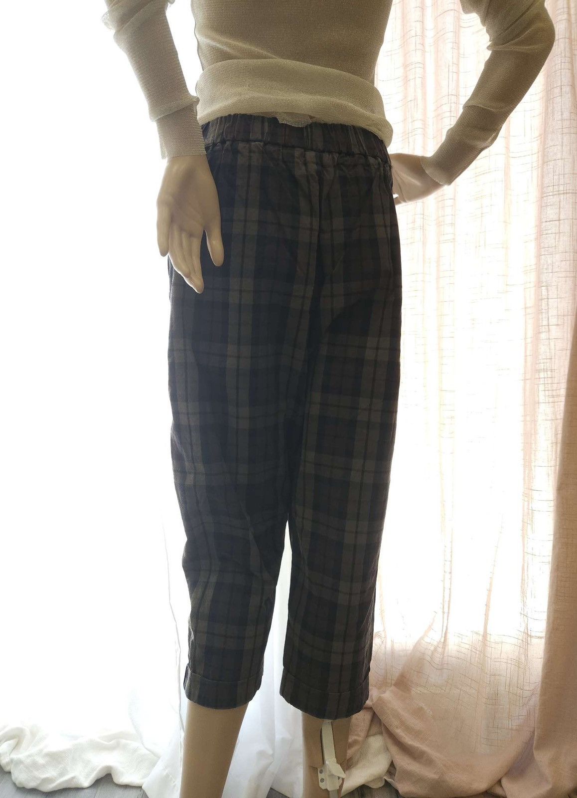 Vintage Rare Vintage Tie Wrap Skirt Cropped Pants Set By Whiplë Size 29" - 11 Thumbnail