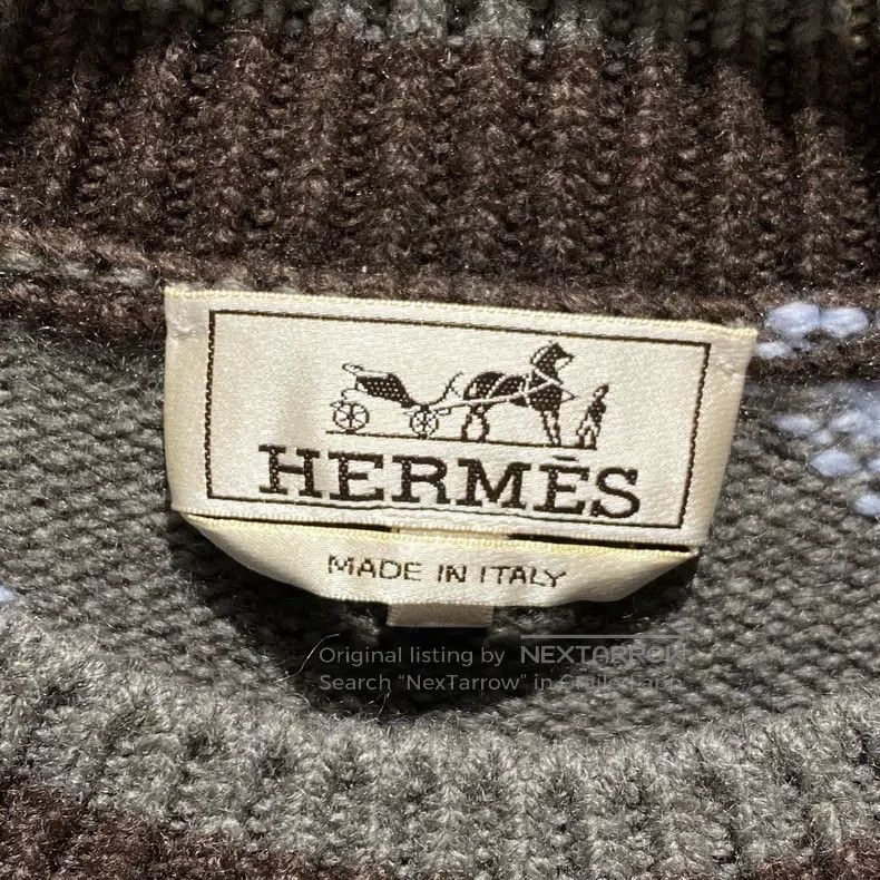 Hermes Hermes Colorblock Cashmere Knit Sweater Size L / US 10 / IT 46 - 3 Thumbnail