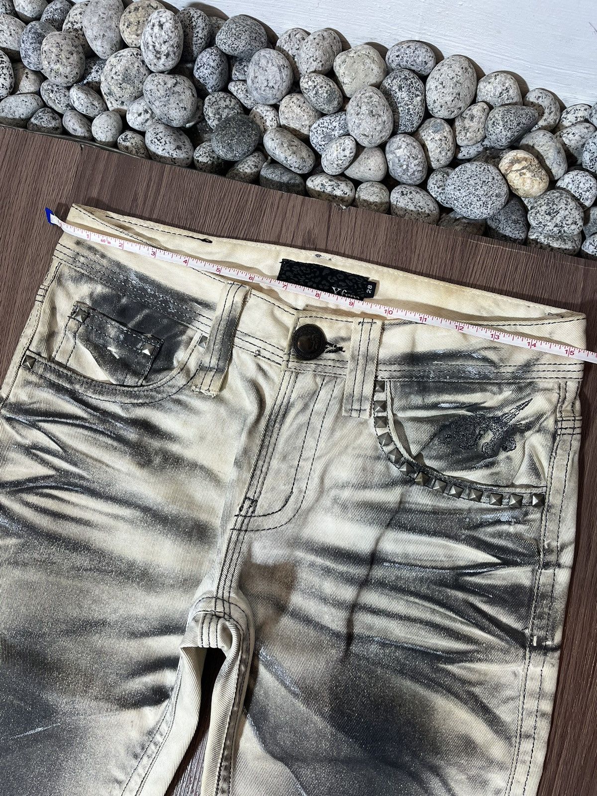 Seditionaries Xfrm Studded Clawmark Short Jeans Size US 31 - 11 Thumbnail