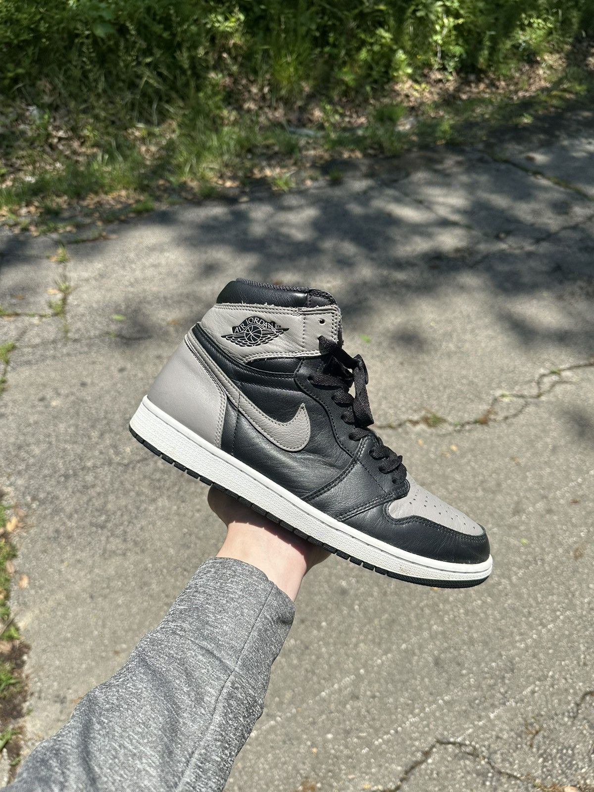 image of Jordan Nike Jordan 1 Shoes in Grey, Men's (Size 11.5)