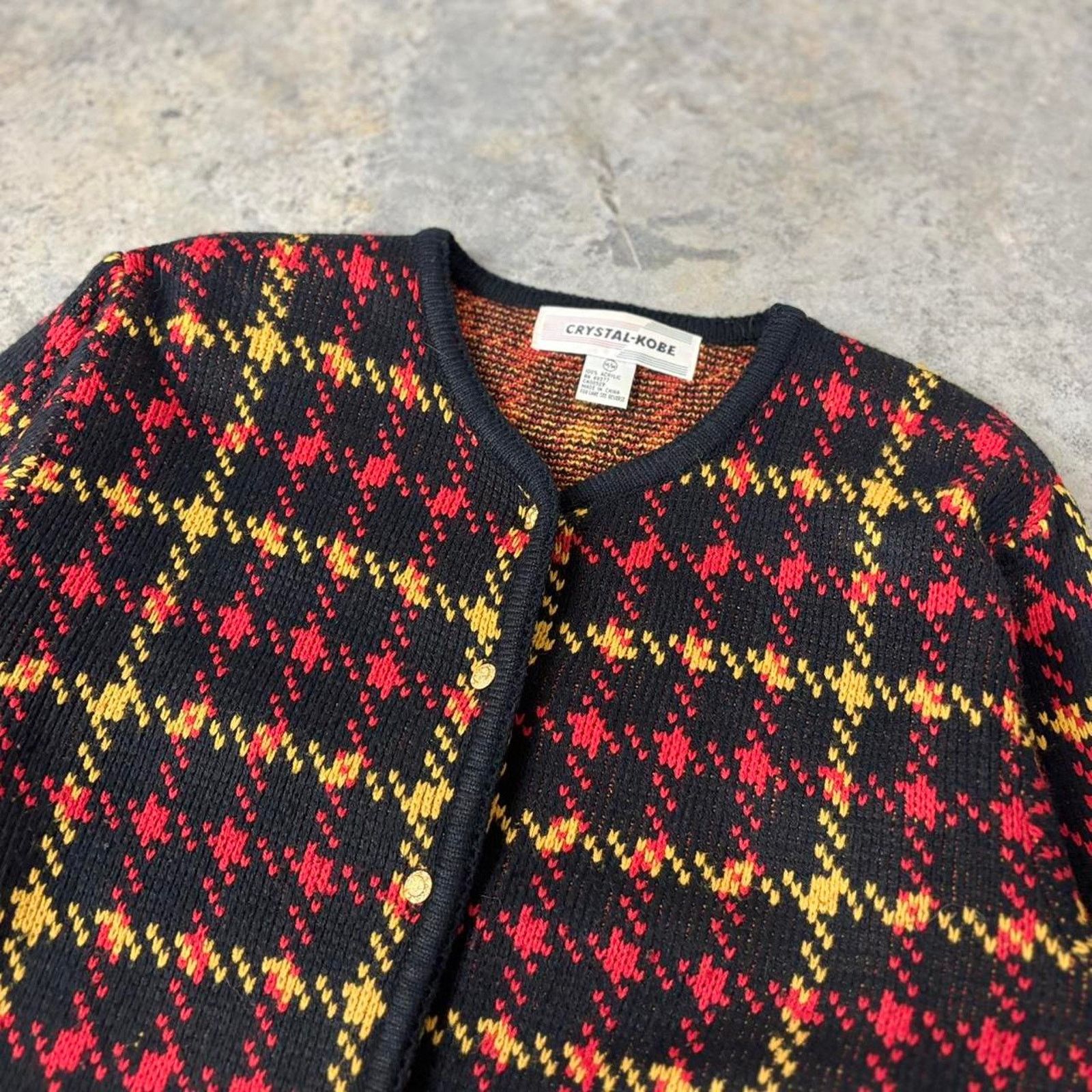 Vintage 90s cardigan sweater grandma coquette Style Size M / US 6-8 / IT 42-44 - 2 Thumbnail