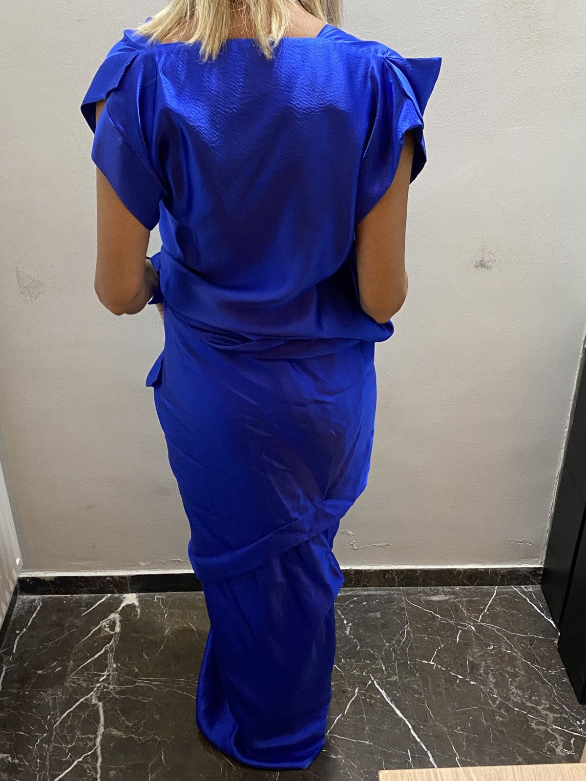 Vivienne Westwood VIVIENNE WESTWOOD ELECTRIC BLUE SILK DRESS Size M / US 6-8 / IT 42-44 - 6 Thumbnail