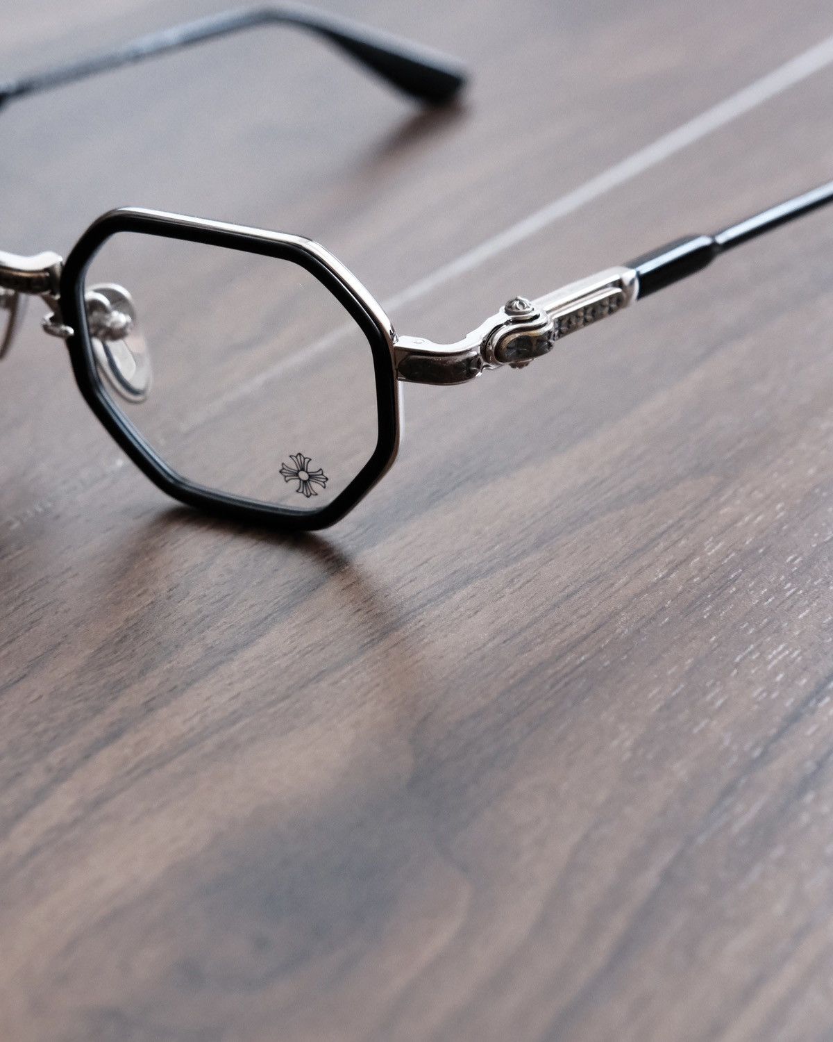 Chrome Hearts Chrome Hearts TATTERS BLACK/SILVER Glasses Size ONE SIZE - 3 Thumbnail