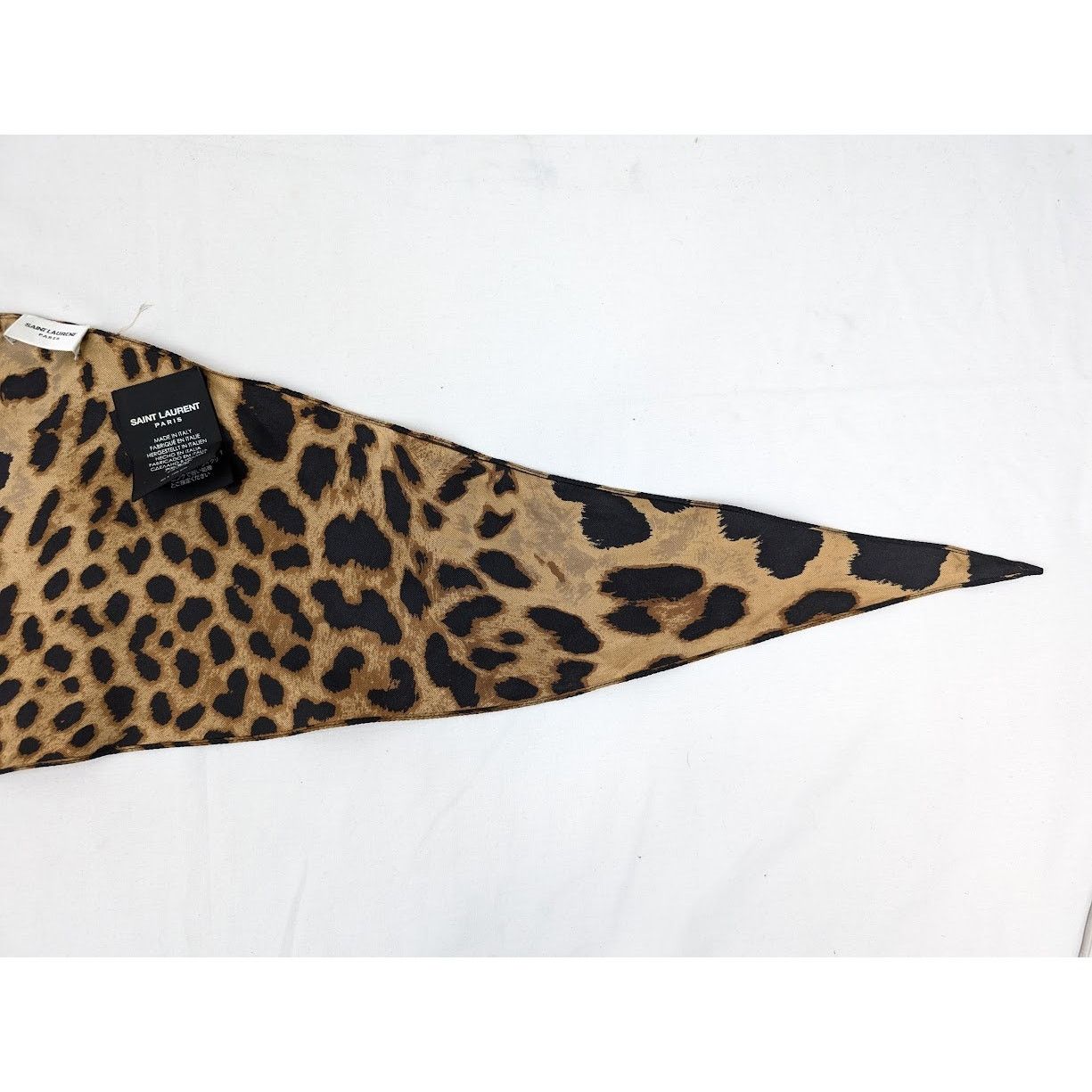 Saint Laurent Paris o1rshd1 Size: OS / Lavalliere Leopard Musseline Light Brown Size ONE SIZE - 11 Thumbnail