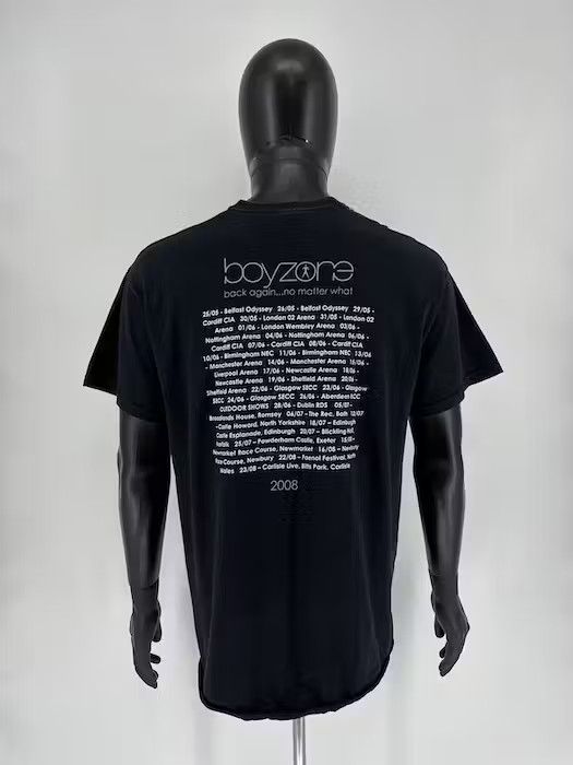 Band Tees × Vintage Vintage Y2K Boyzone T-Shirt Live By Request Tour Tee Size US L / EU 52-54 / 3 - 6 Thumbnail
