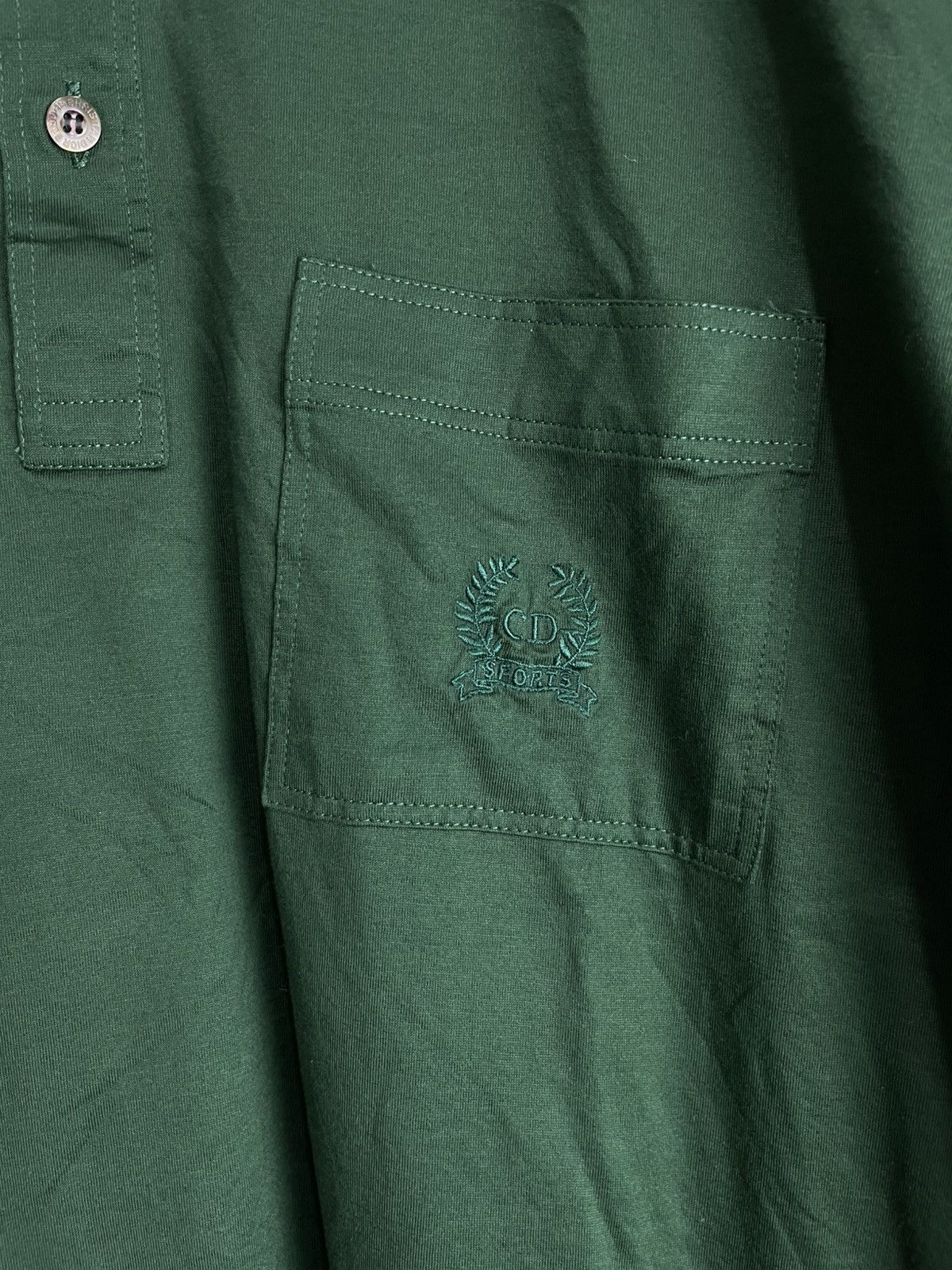 Christian Dior Monsieur Vintage Christian Dior sport logo Polo Longsleeve Size US M / EU 48-50 / 2 - 2 Thumbnail